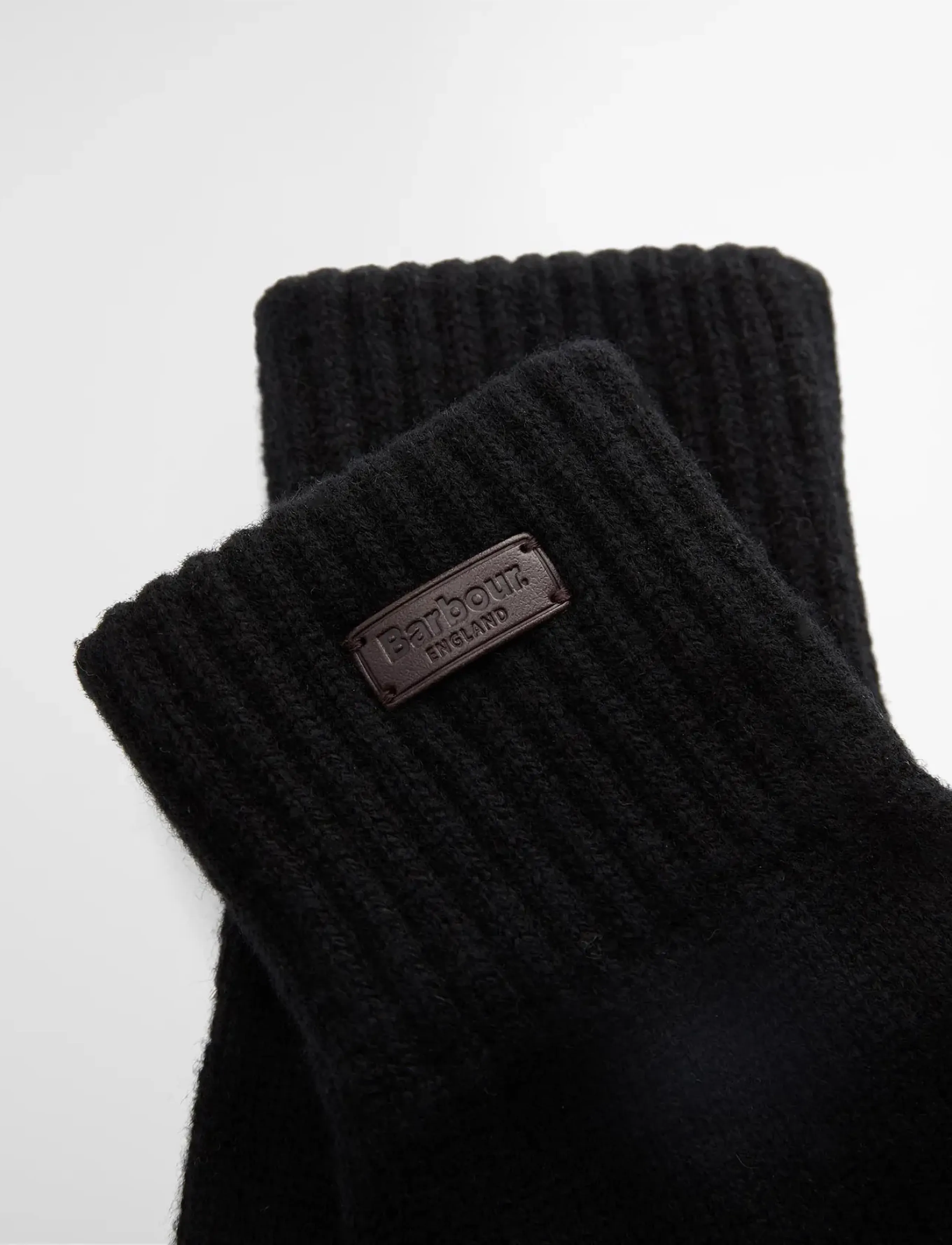 Barbour - Barbour Heath Fingerless Wool Gloves - black - 1