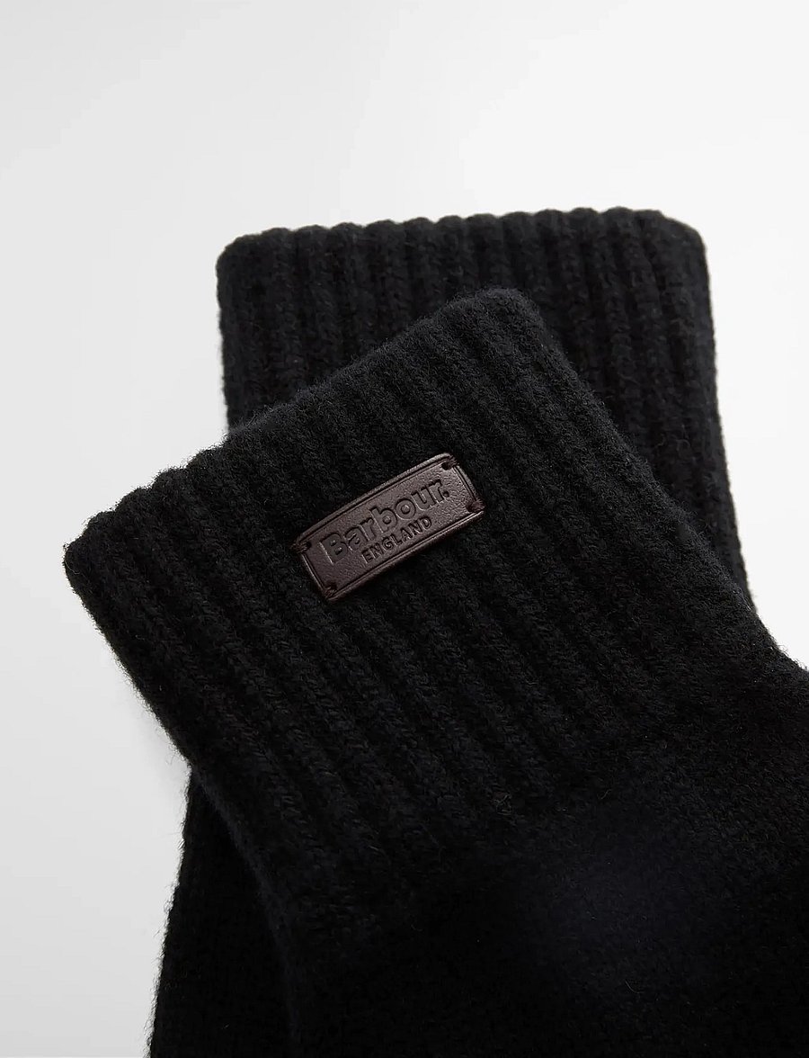 Barbour - Barbour Heath Fingerless Wool Gloves - black - 1