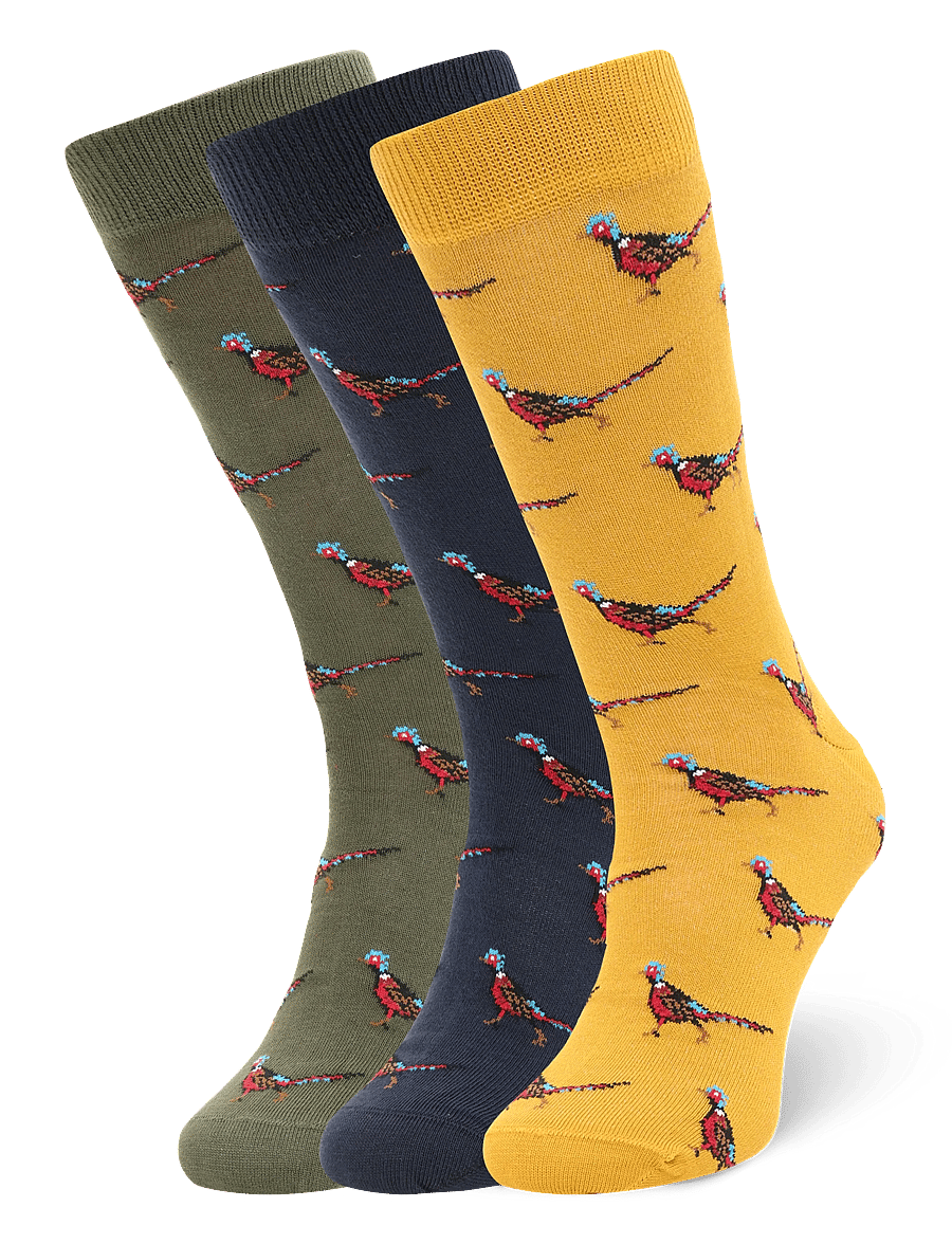 Barbour - Barbour Pheasant Socks Gift Box - tennissocken - forest mist - 0