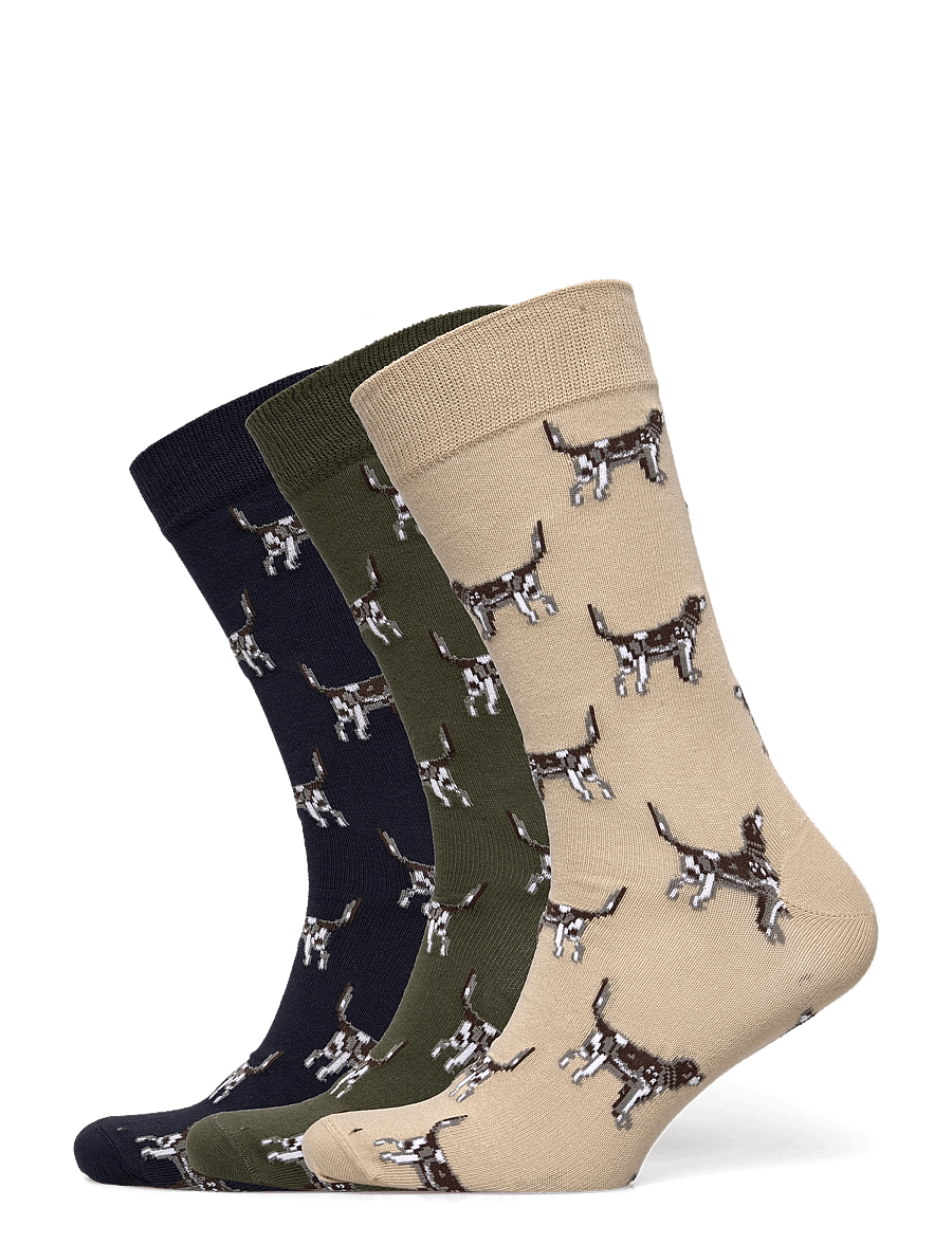 Barbour - Barbour Pointer Dog Socks Gift Box - klassikalised sokid - tartan - 0