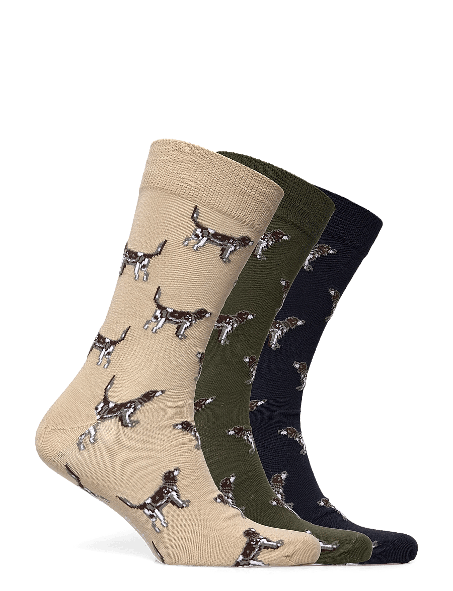 Barbour - Barbour Pointer Dog Socks Gift Box - klassikalised sokid - tartan - 1