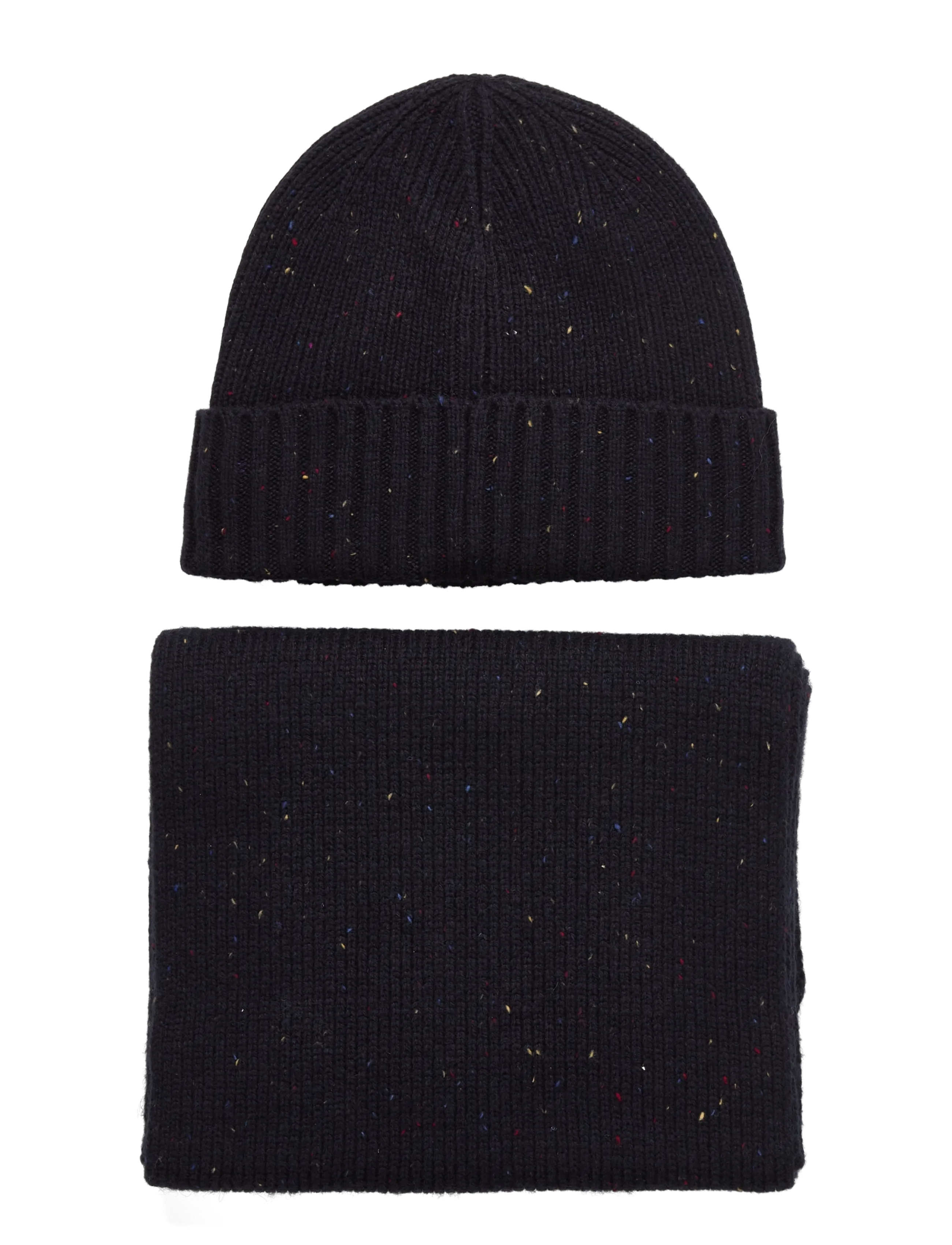 Barbour - Barbour Car f Beanie/scarf Gift Set - wintersjalen - navy - 1
