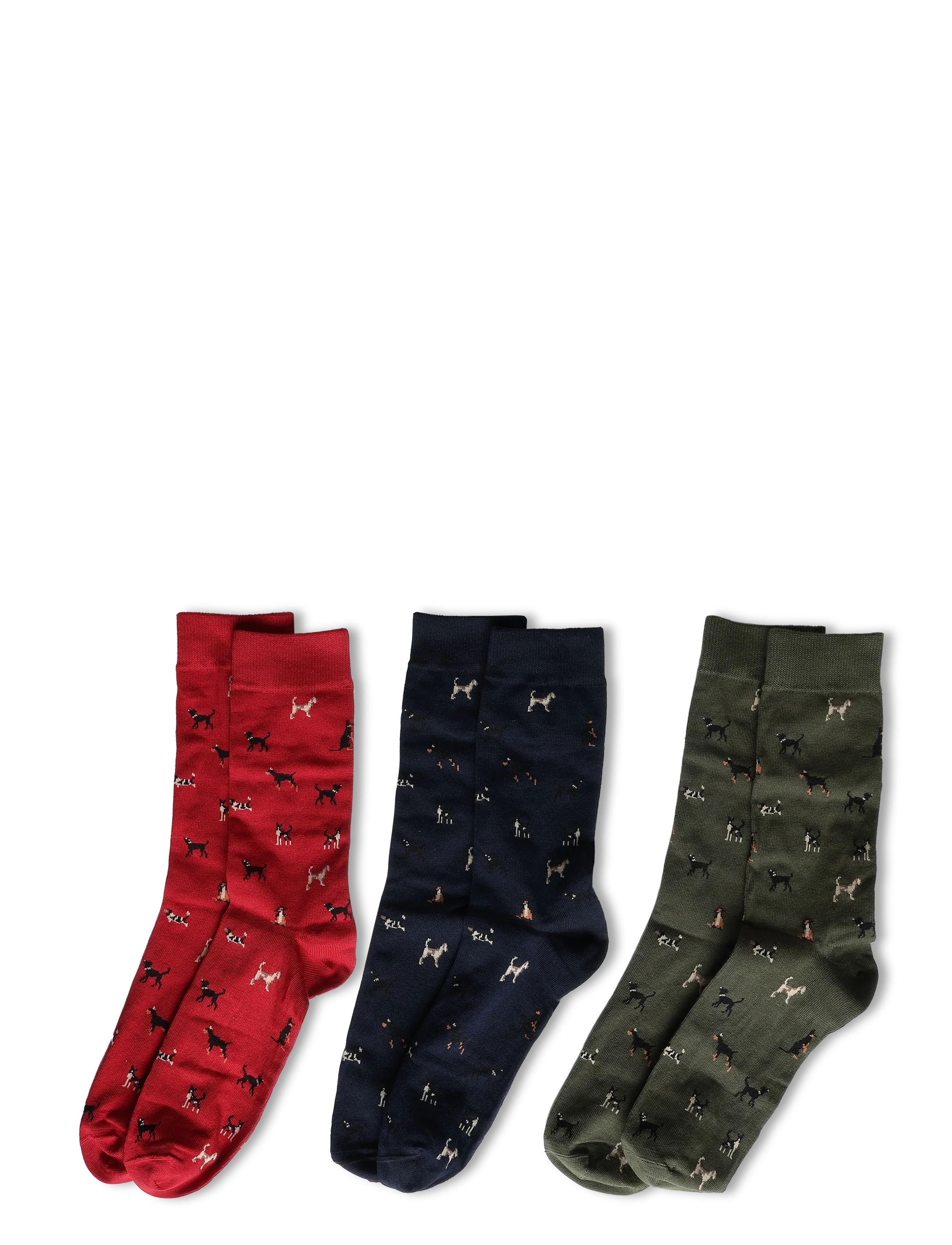 Barbour - Barbour Dog Sock Gift Set - navy/red/green - 1