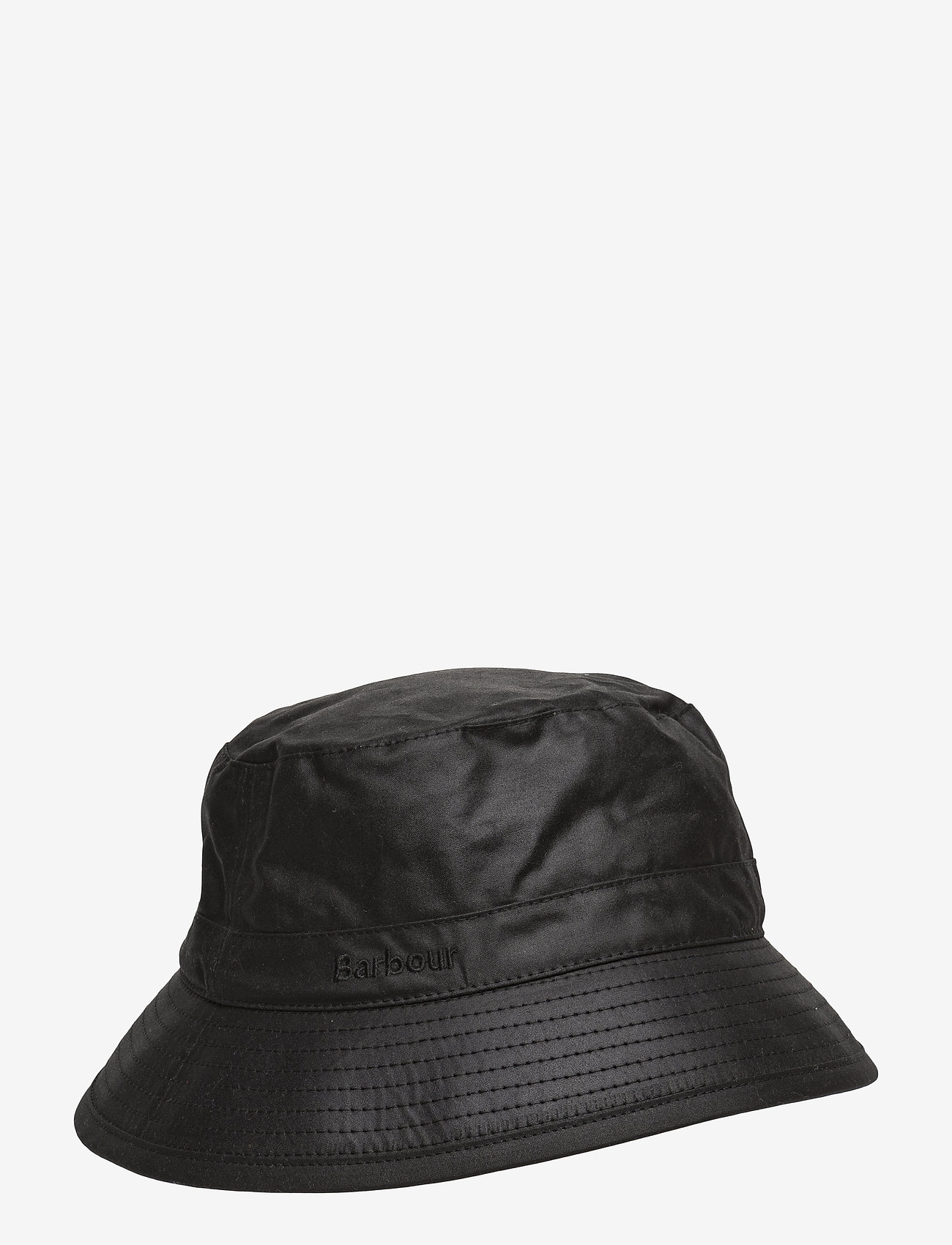Barbour - Barbour Wax Bucket Hat - kibirėlio formos kepurės - black - 0