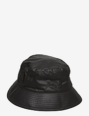 Barbour - Barbour Wax Bucket Hat - kibirėlio formos kepurės - black - 1