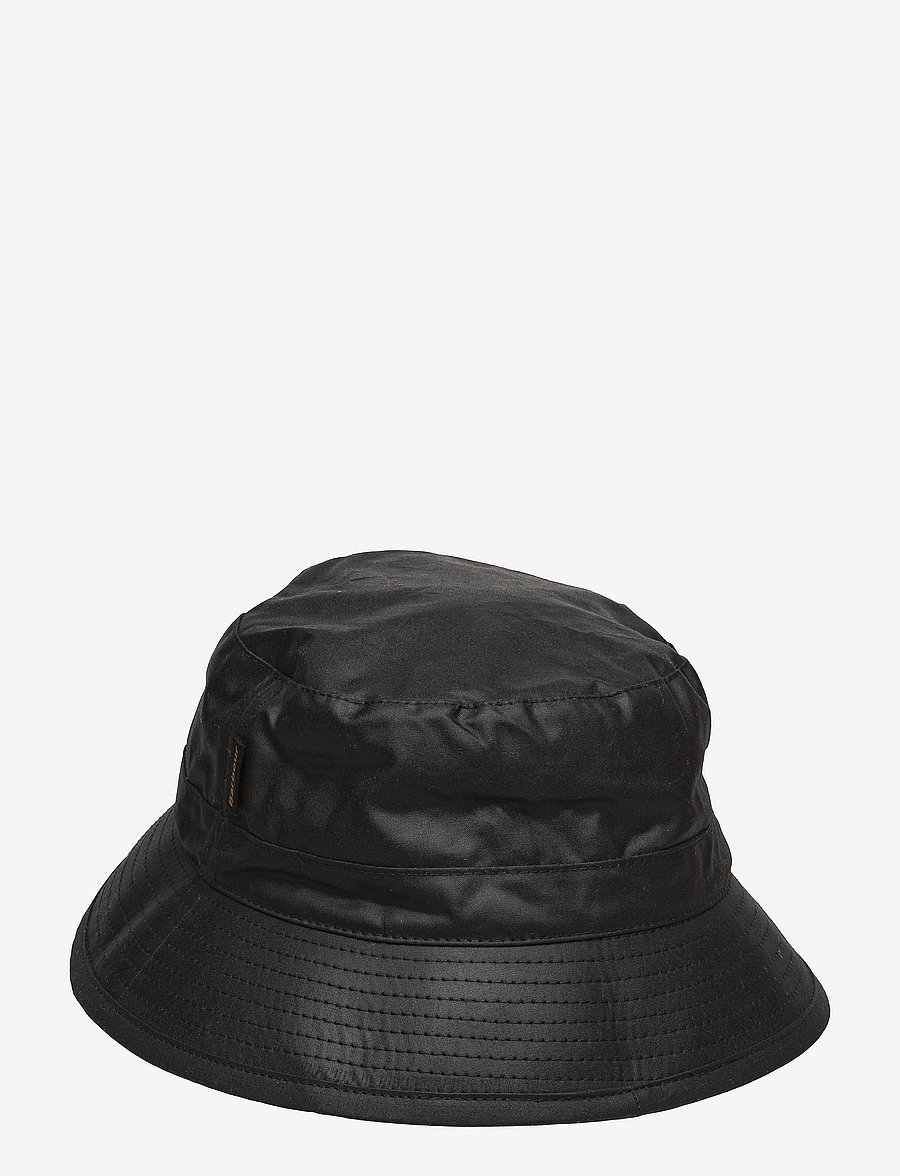 Barbour - Barbour Wax Bucket Hat - Ämber-kübarad - black - 1
