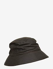 Barbour - Wax Sports Hat - kibirėlio formos kepurės - dk olive - 0
