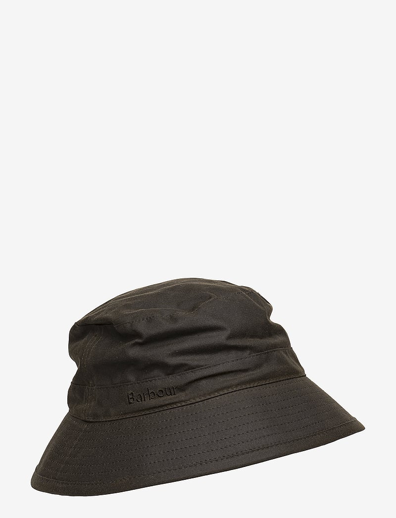 Barbour - Barbour Wax Bucket Hat - huer & kasketter - dk olive - 0