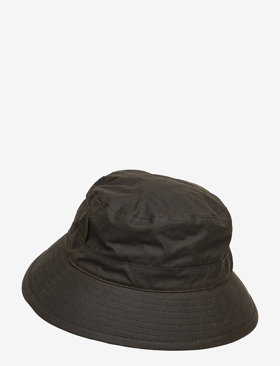 Barbour - Barbour Wax Bucket Hat - Ämber-kübarad - dk olive - 1