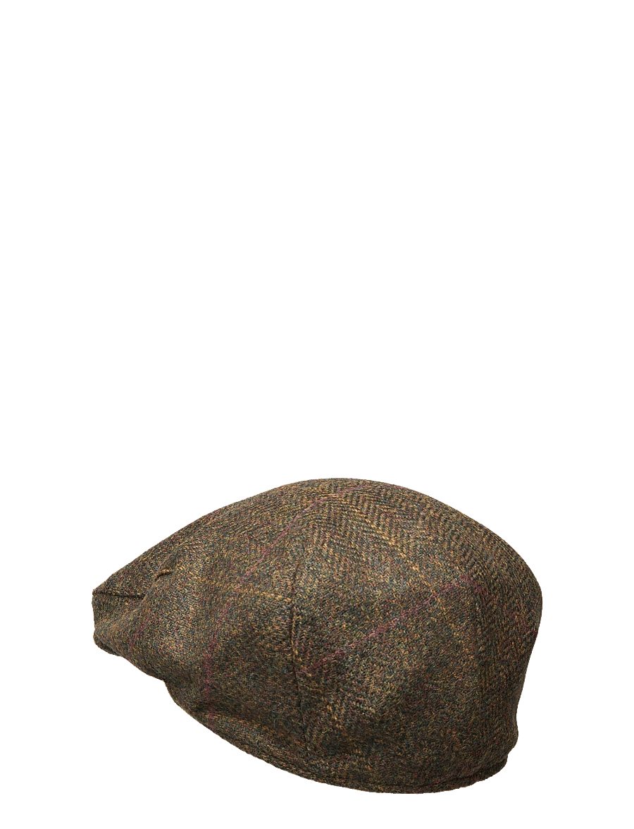 Barbour - Barbour Crieff Flat Cap - gubbkepsar - olive/purple/yellow - 1
