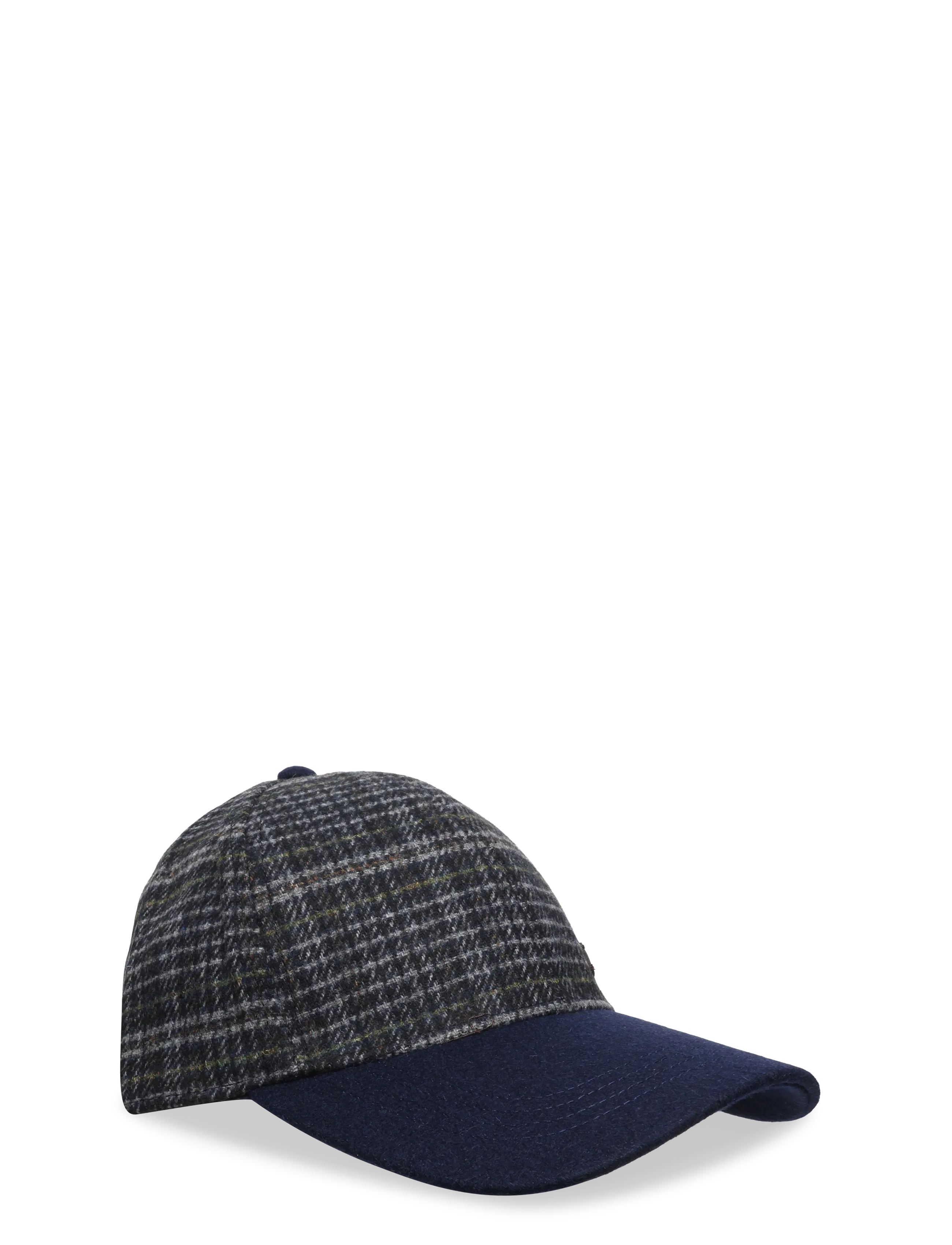 Barbour Barbour Clyde Cap - Czapki i Kapelusze - NAVY/GREY PLAID / navy