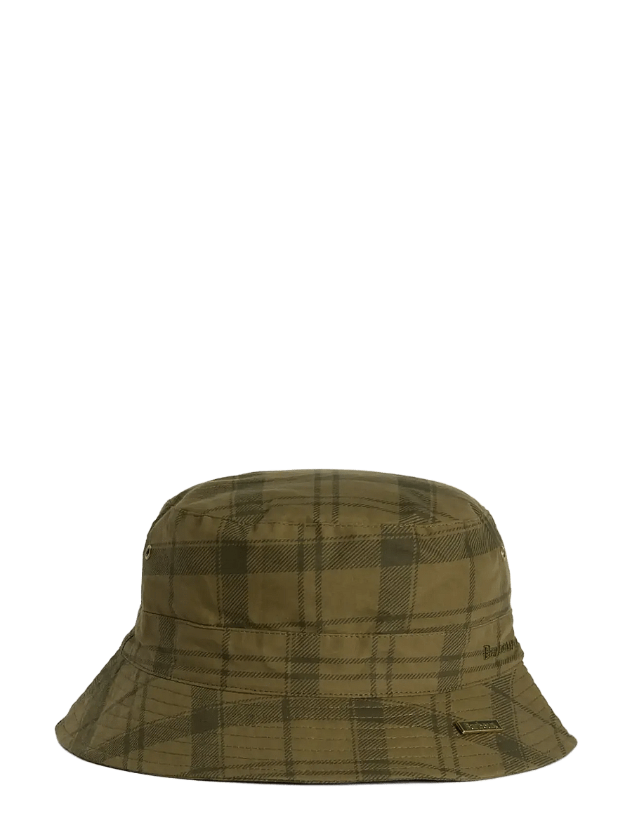 Barbour - Barbour Tport Bucket - mütsid ja nokkmütsid - dusky green tartan - 0