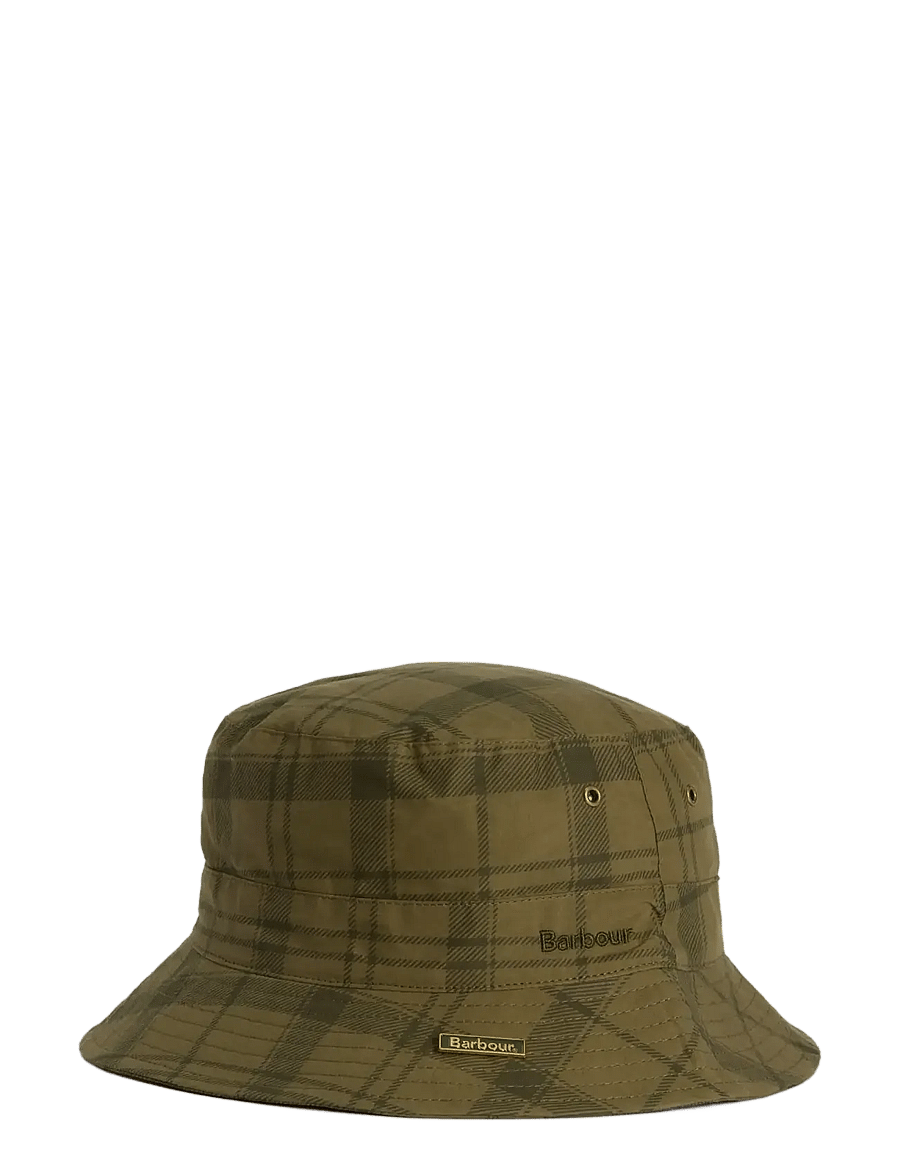 Barbour - Barbour Tport Bucket - mütsid ja nokkmütsid - dusky green tartan - 1