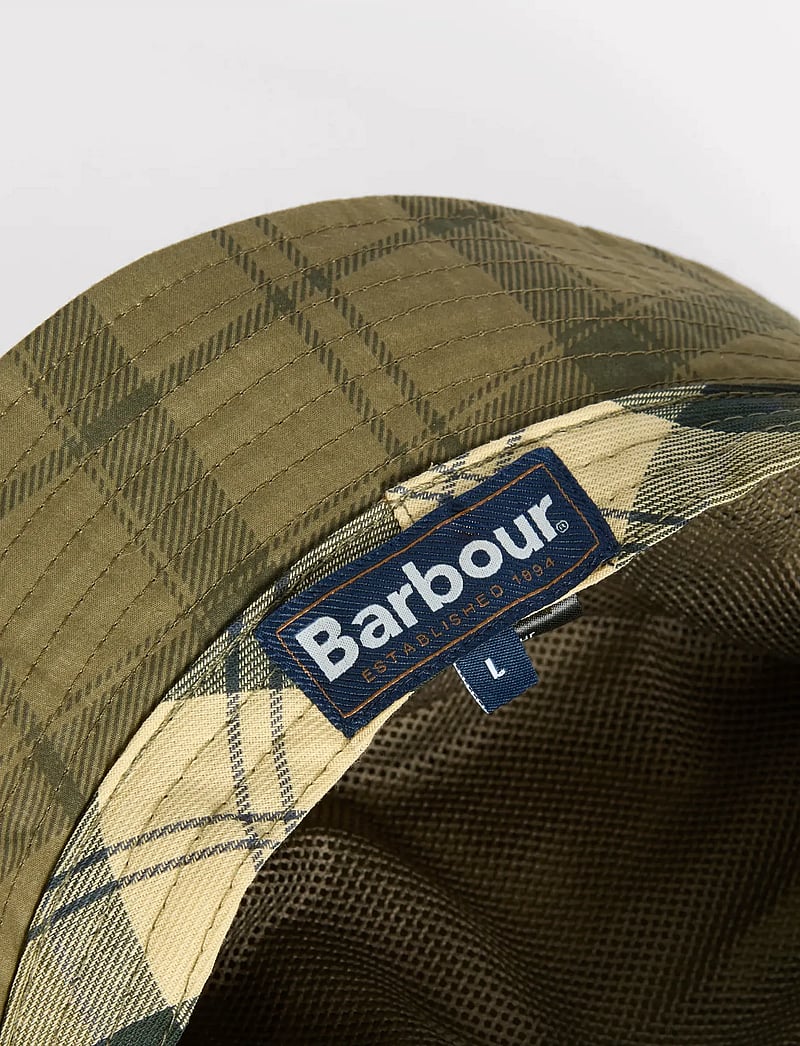 Barbour - Barbour Tport Bucket - bucket hats - dusky green tartan - 3