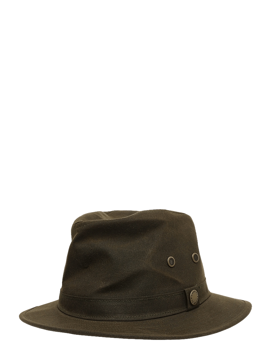 Barbour - Barbour Crayton Wax Safari Hat - olive - 0