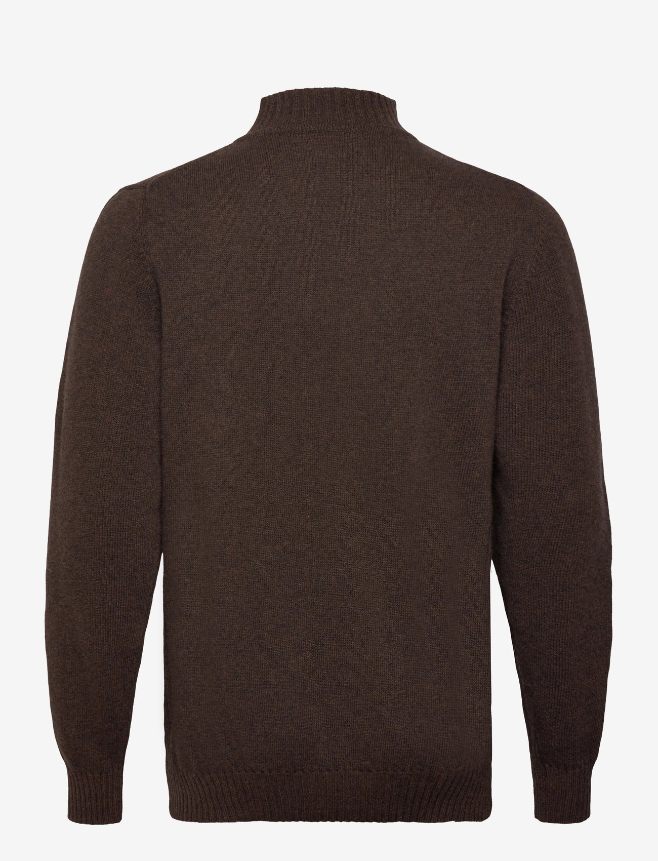 Barbour - Barbour Essential Lambswool Half Zip Knit - tõmblukk-kaelusega dressipluusid - brown - 1