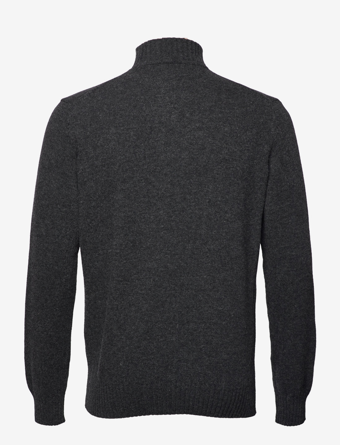 Barbour - Barbour Essential Lambswool Half Zip Knit - half zip-trøjer - charcoal - 2