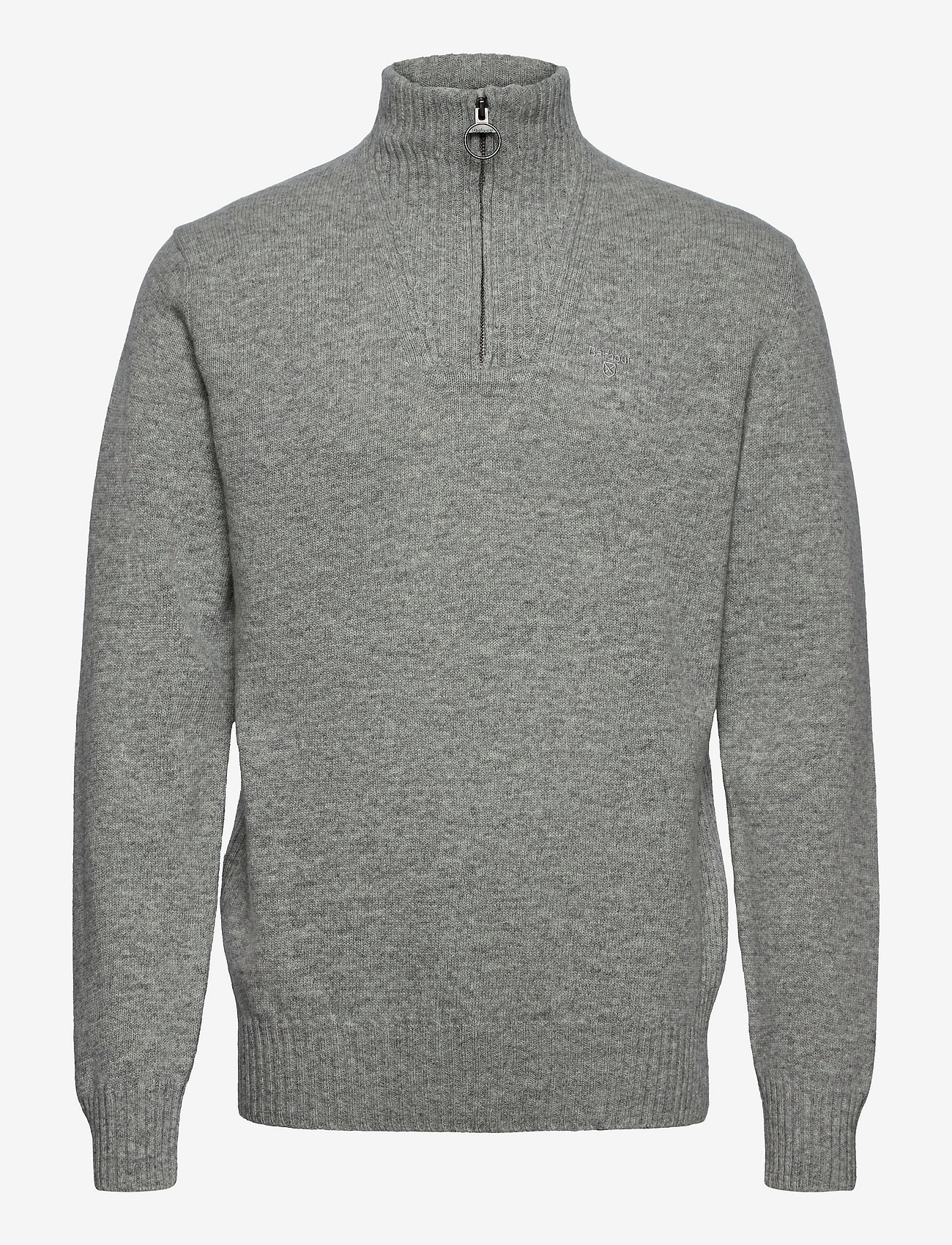Barbour - Barbour Essential Lambswool Half Zip - half zip - light grey marl - 0
