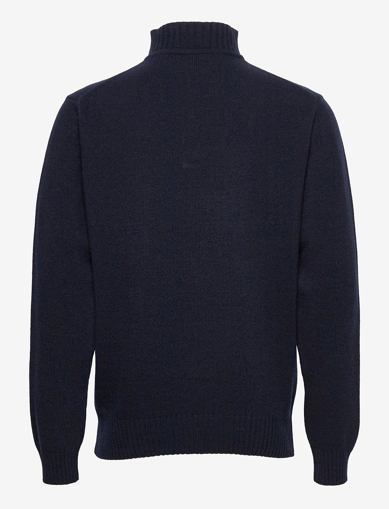 Barbour - Barbour Essential Lambswool Half Zip Knit - half zip-trøjer - navy/ecru beaco - 2