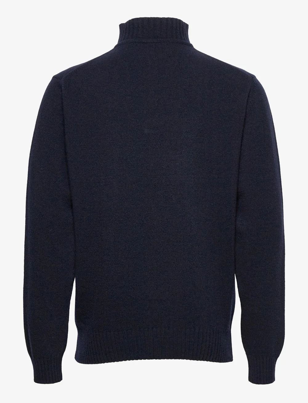 Barbour - Barbour Essential Lambswool Half Zip Knit - half zip-trøjer - navy/ecru beaco - 2