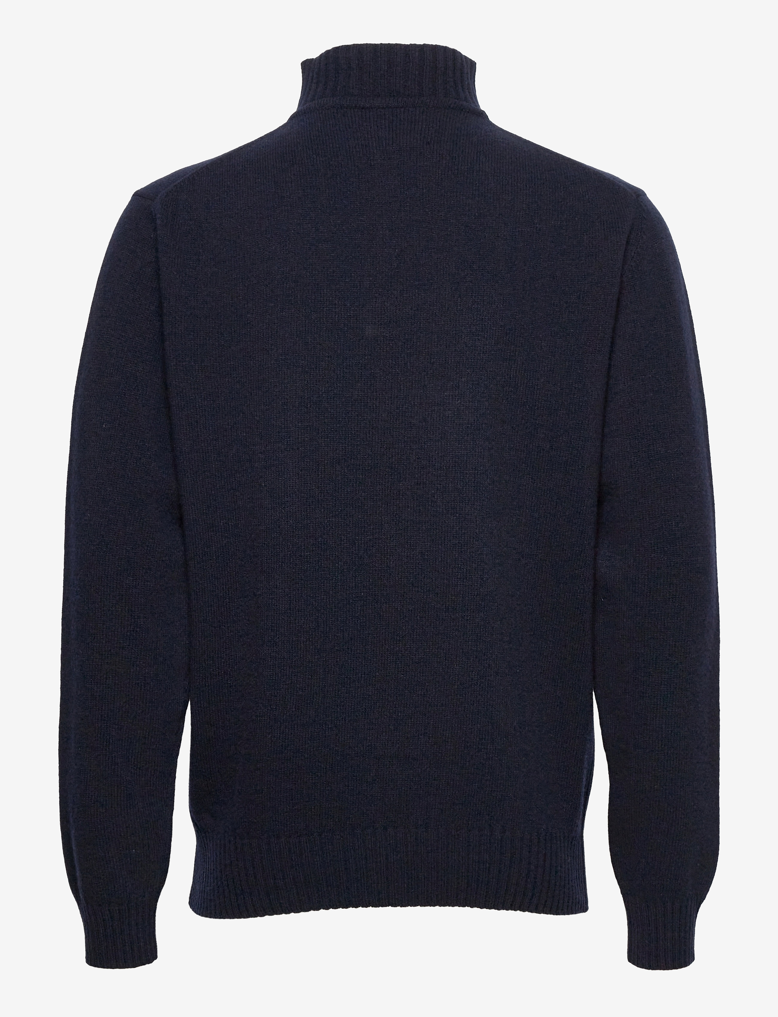 Barbour - Barbour Essential Lambswool Half Zip - tõmblukk-kaelusega džemprid - navy/ecru beaco - 2