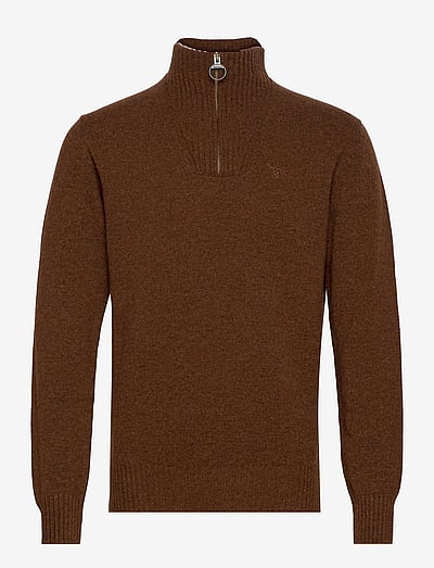 Barbour Essential L/Wool Half Zip Knitted Jumper - Half Zip-TrøJer