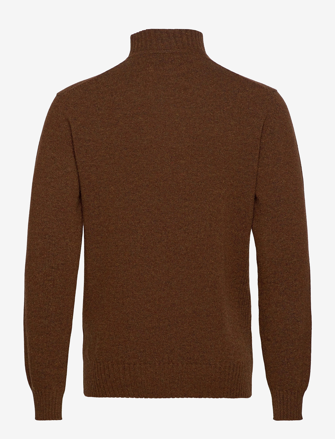 Barbour - Barbour Essential Lambswool Half Zip Knit - half zip-tröjor - sandstone - 2