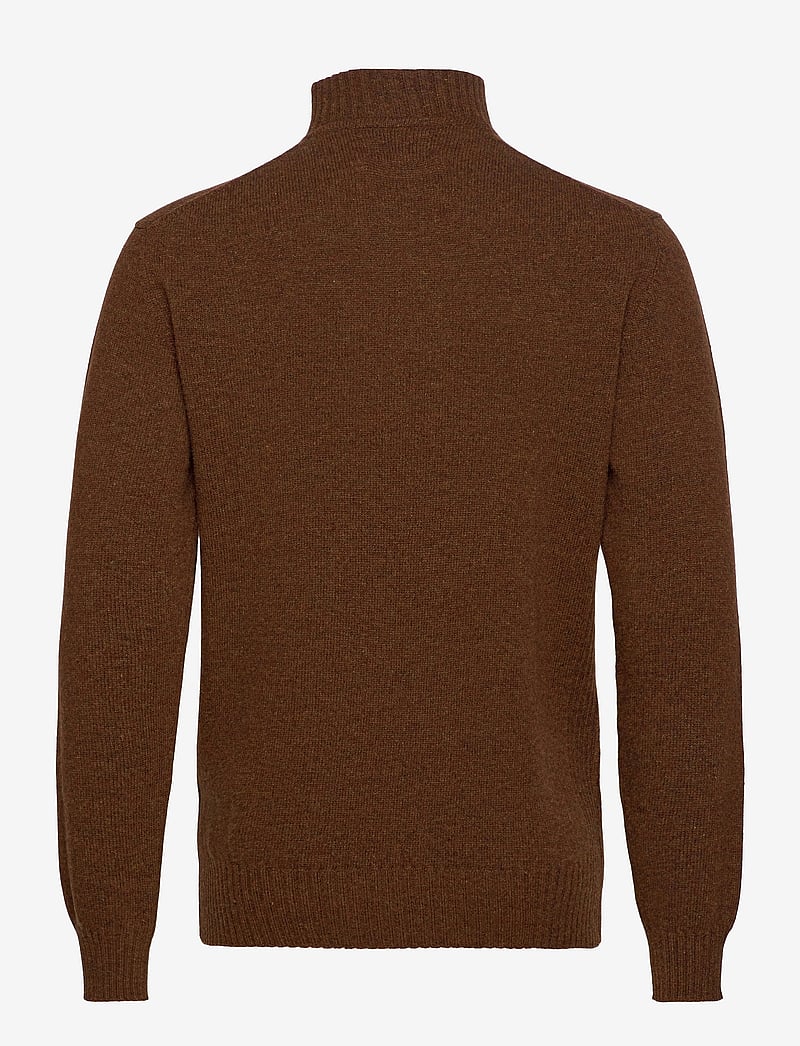 Barbour - Barbour Essential Lambswool Half Zip Knit - half zip-tröjor - sandstone - 2