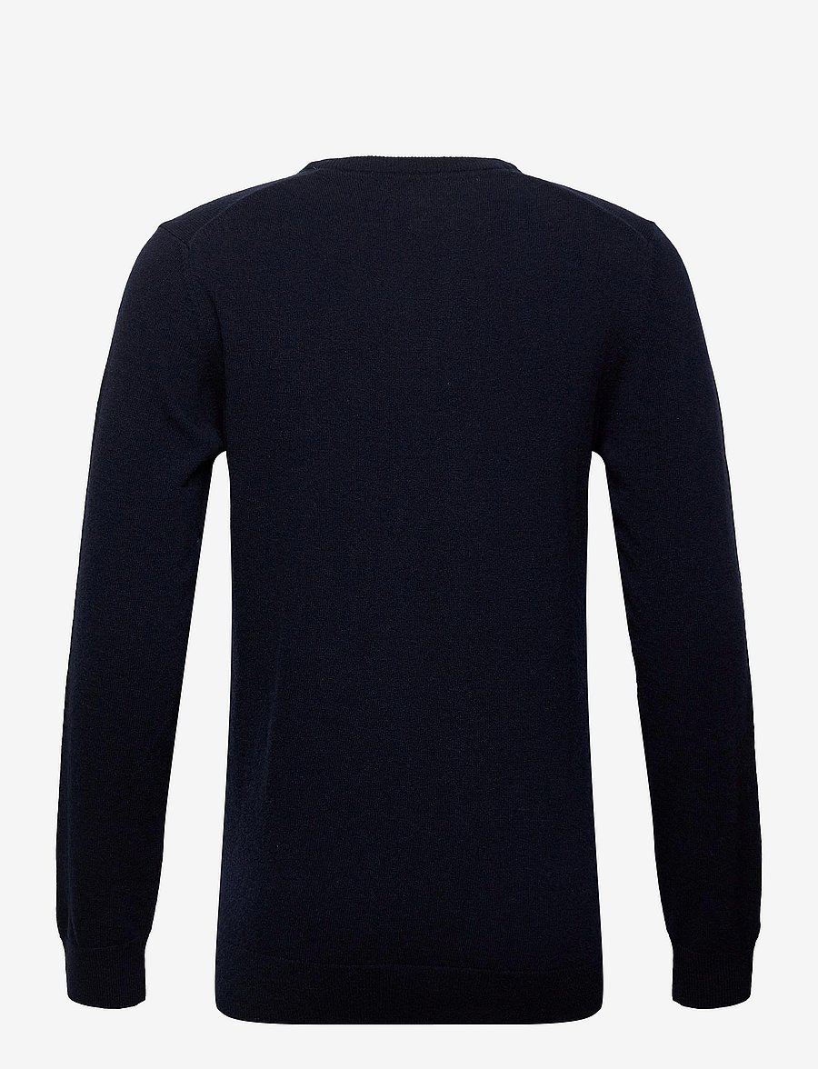 Barbour - Barbour Essential L/Wool V Neck Sweater - v-ausschnitt - navy - 2