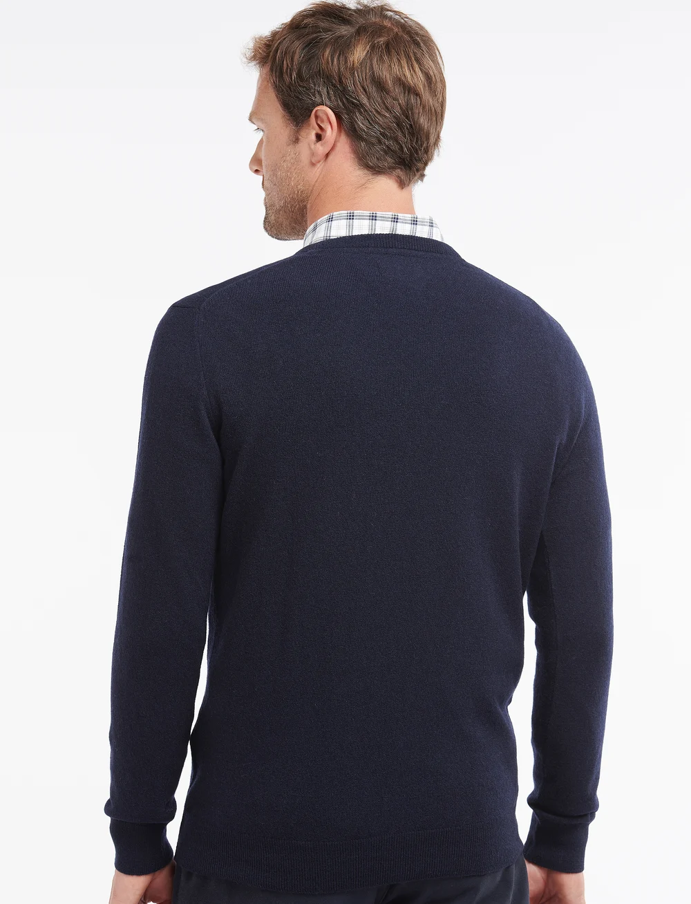 Barbour - Barbour Essential LambsWool - v-ausschnitt - navy - 3