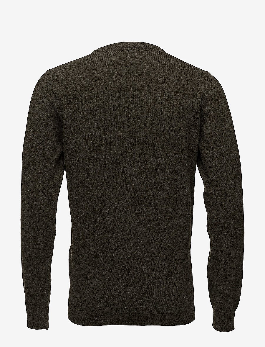 Barbour - Barbour Essential L/Wool V Neck Sweater - v-ausschnitt - racing grn - 2
