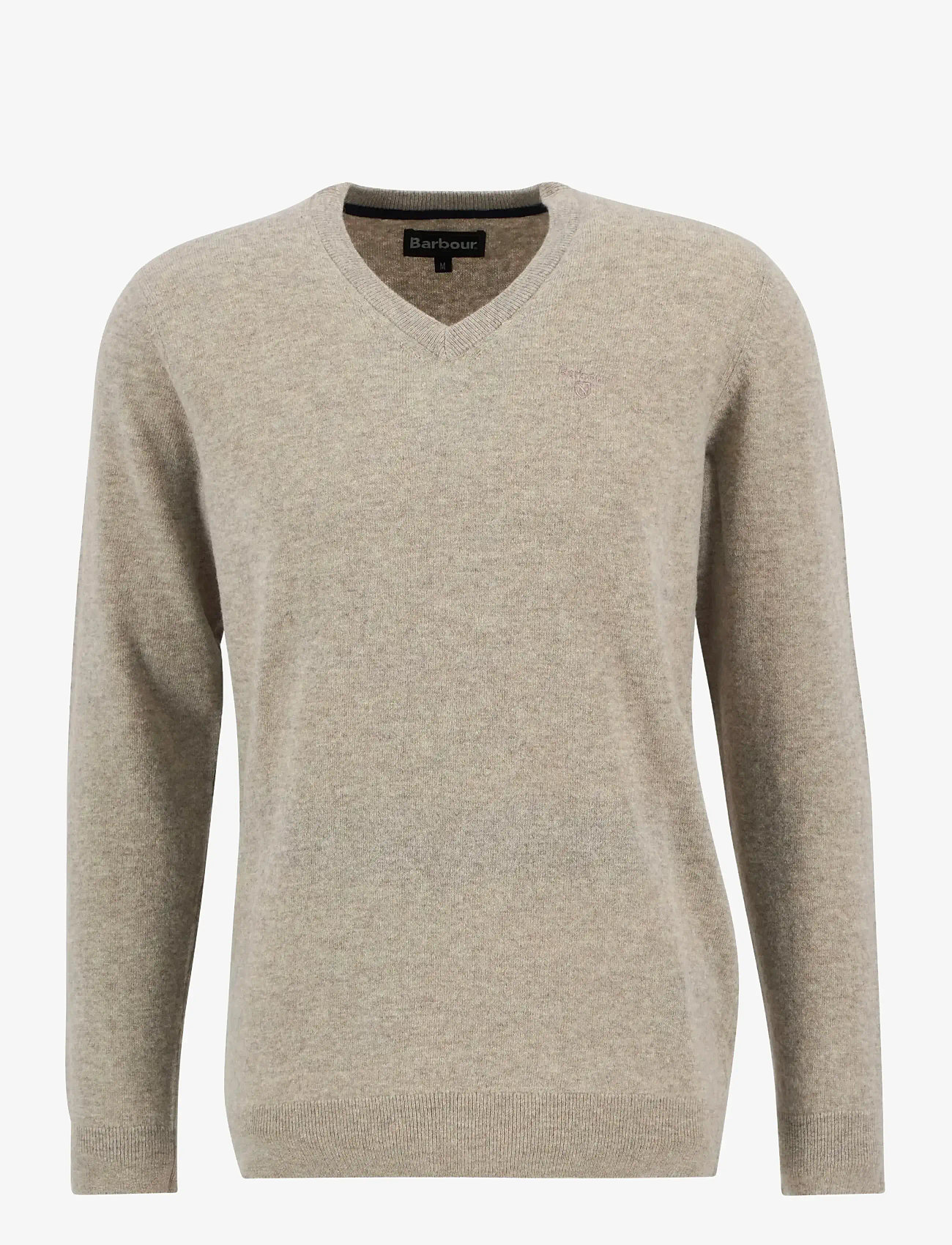 Barbour - Barbour Essential LambsWool - swetry w serek - stone - 1