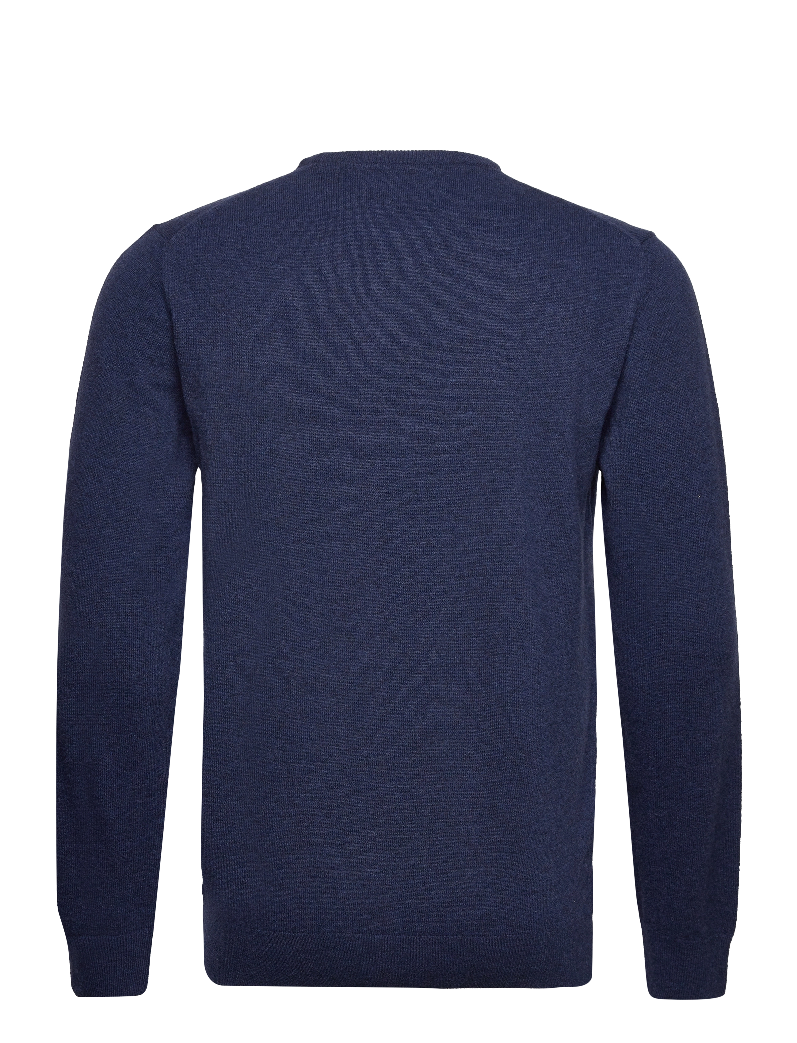 Barbour - Barbour Essential L/Wool Crew Neck Sweater - rundhalsad - blue - 1