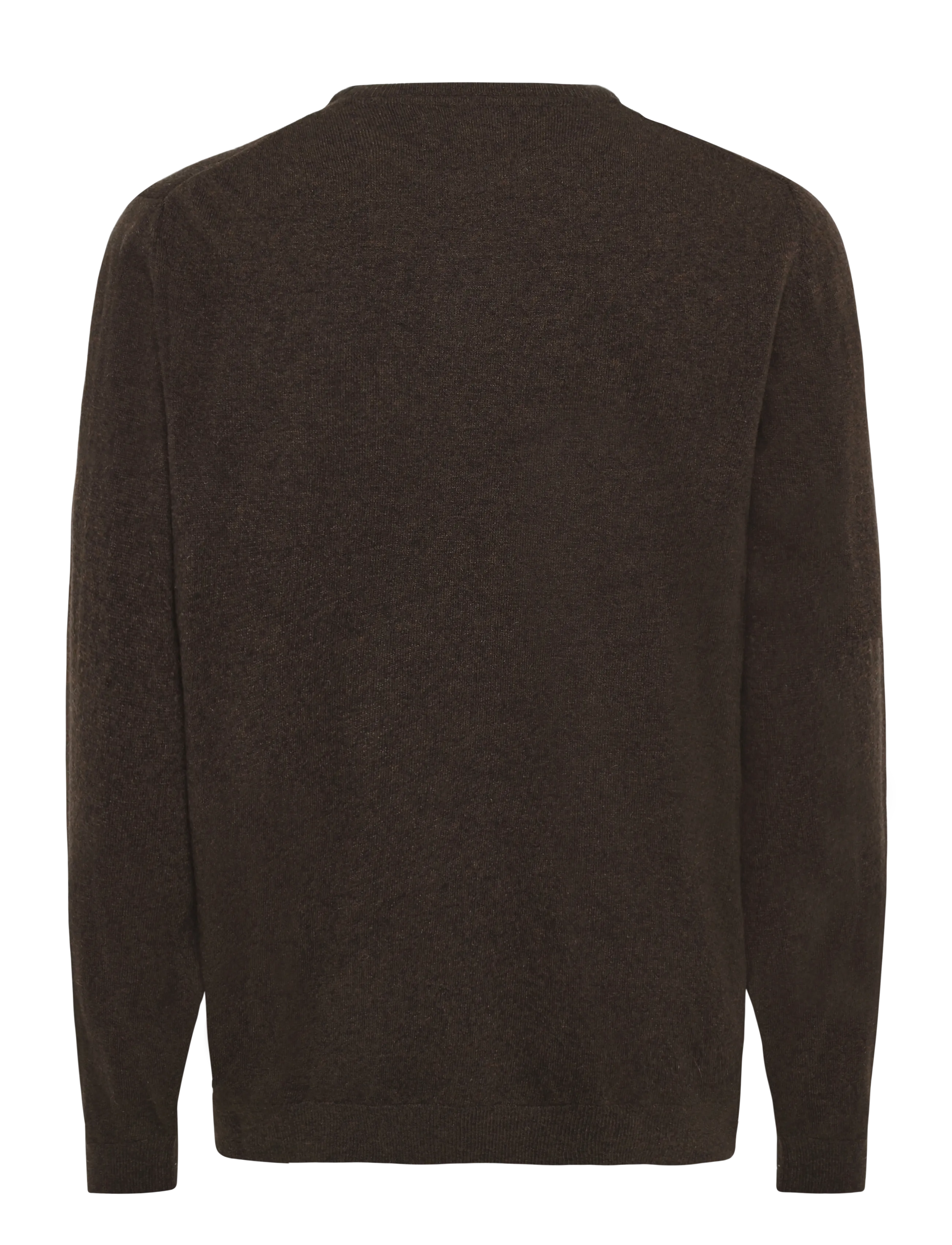 Barbour - Barbour Essential L/Wool Crew Neck Sweater - rundhals - dark oak - 1