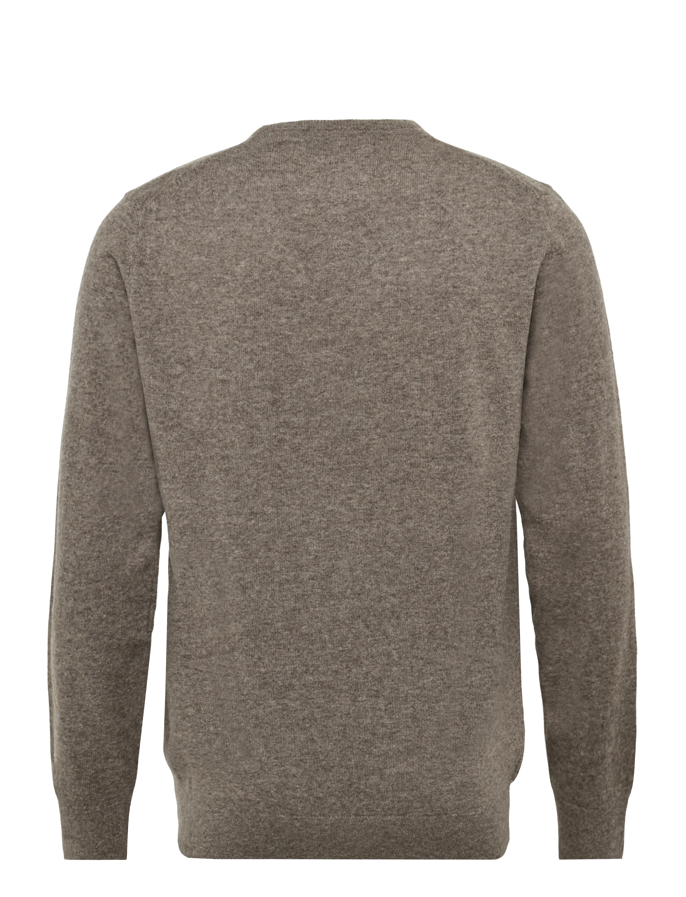 Barbour - Barbour Essential L/Wool Crew Neck Sweater - rundhalsad - dark stone - 1