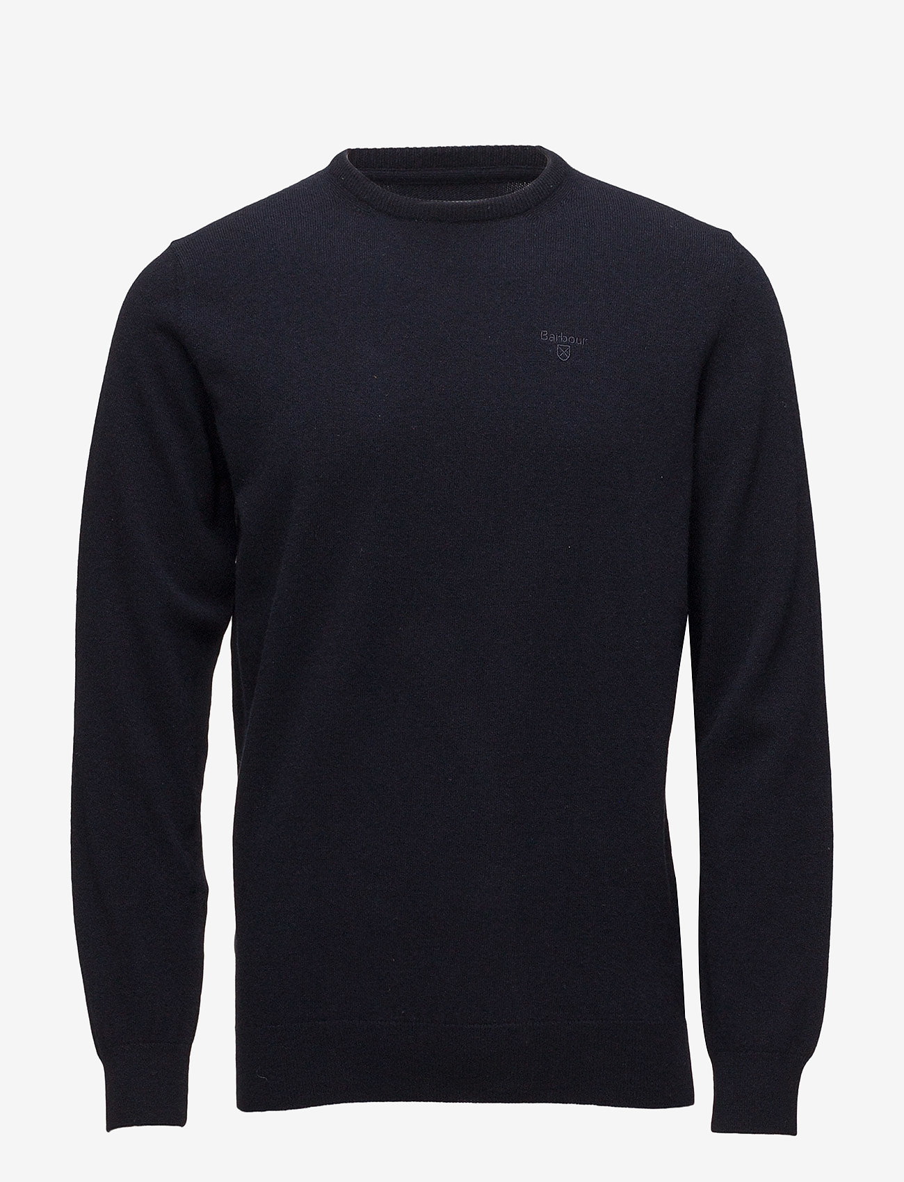 Barbour Barbour Essential L/Wool Crew Neck Sweater - Kläder - NAVY/ECRU BEACO / navy