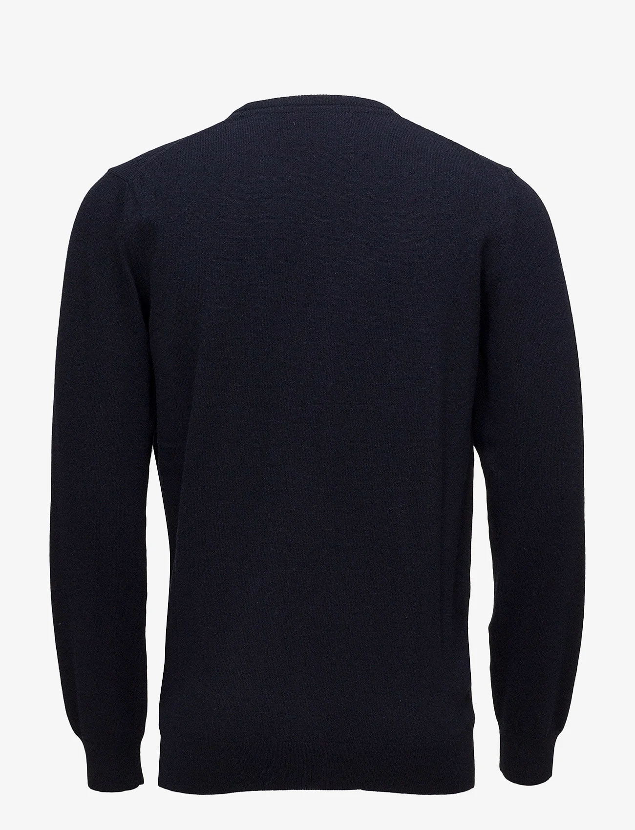 Barbour - Barbour Essential L/Wool Crew Neck Sweater - round necks - navy/ecru beaco - 1