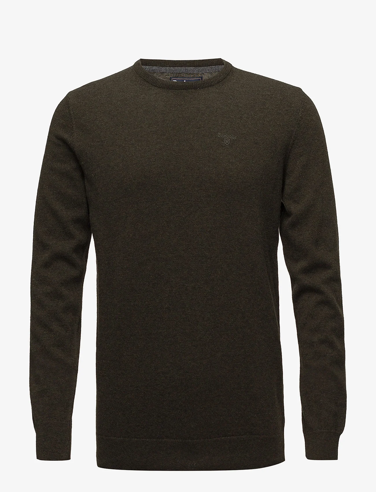 Barbour Barbour Essential L/Wool Crew Neck Sweater - Knitwear - RACING GRN / green