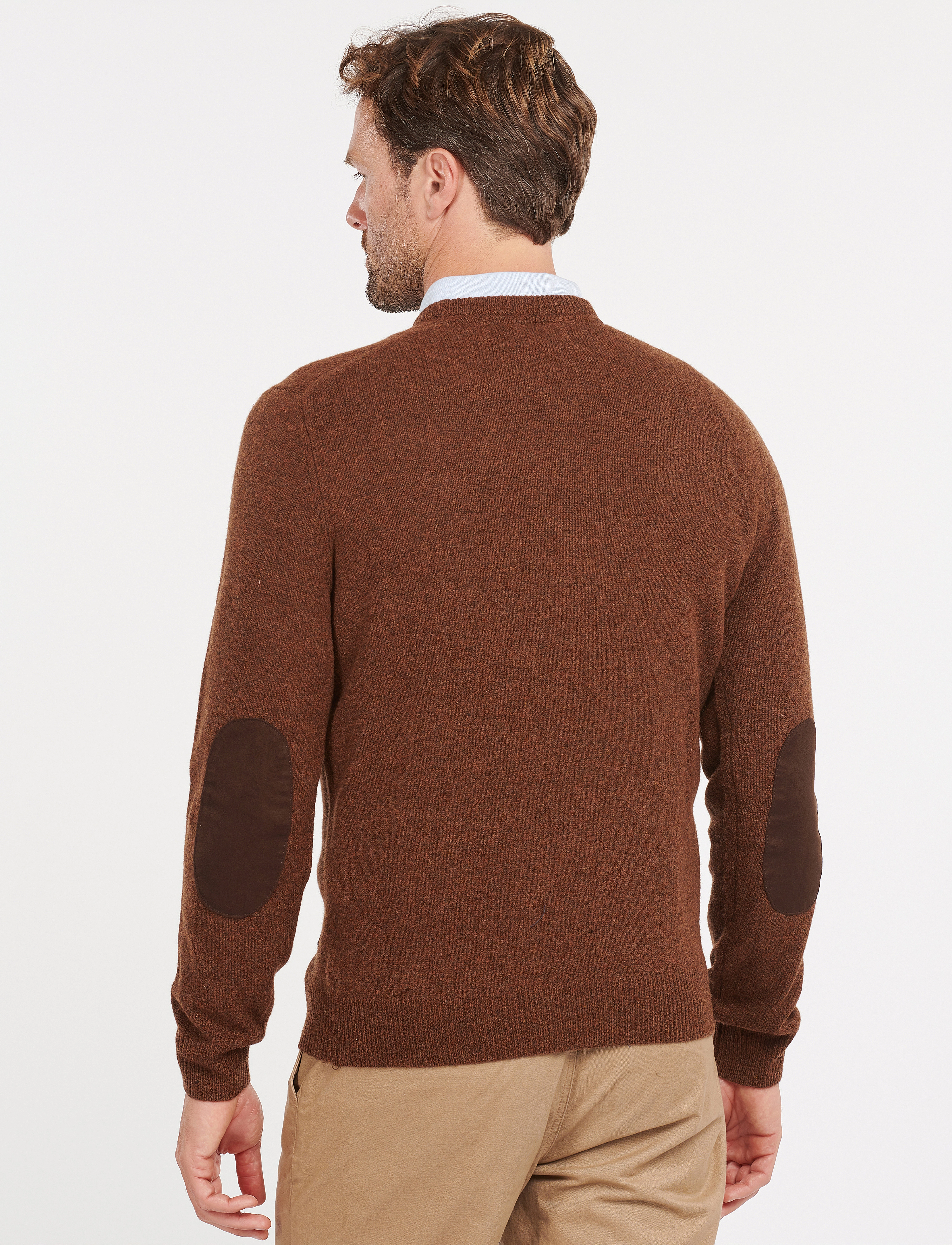 Barbour - Barbour Essential Patch Crew - round necks - bracken - 3