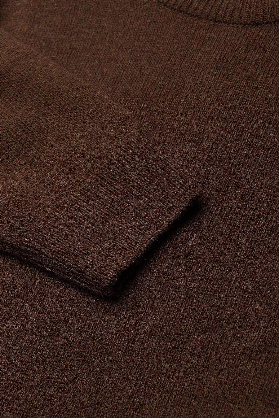 Barbour - Barbour Essential Patch Crew - Ümmarguse kaelusega kudumid - bracken - 5