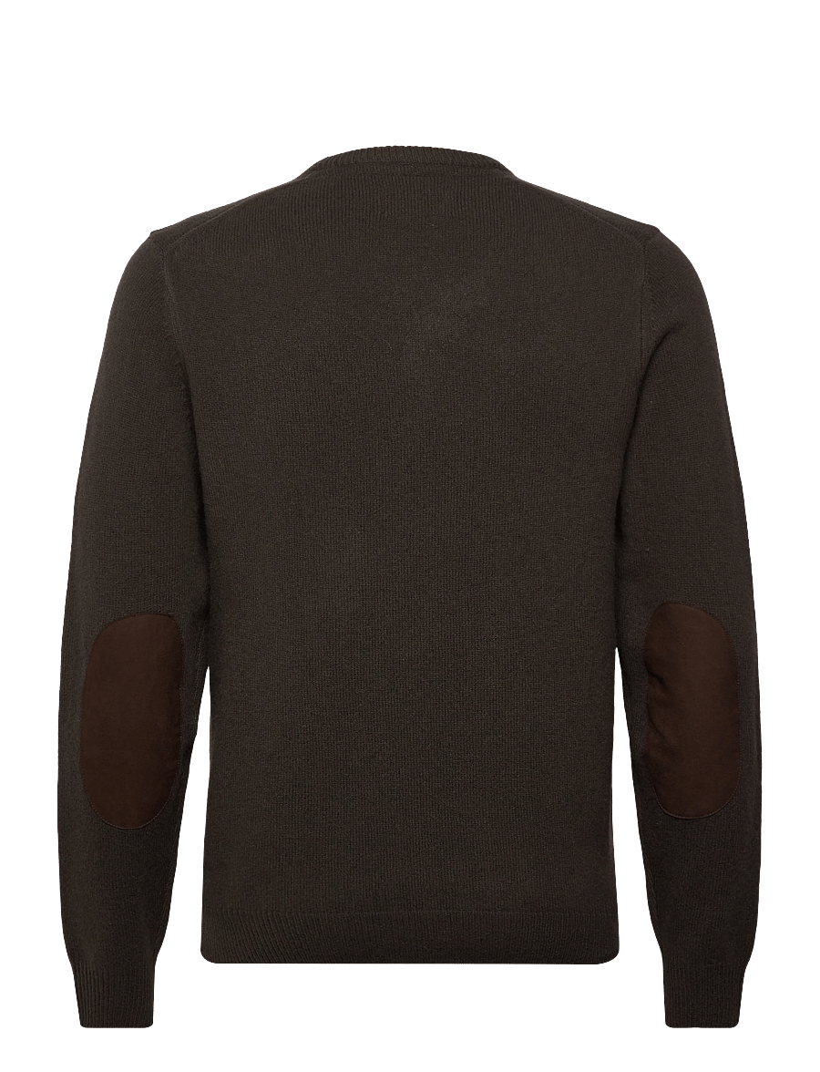 Barbour - Barbour Essential Patch Crew - ronde hals - brown - 1