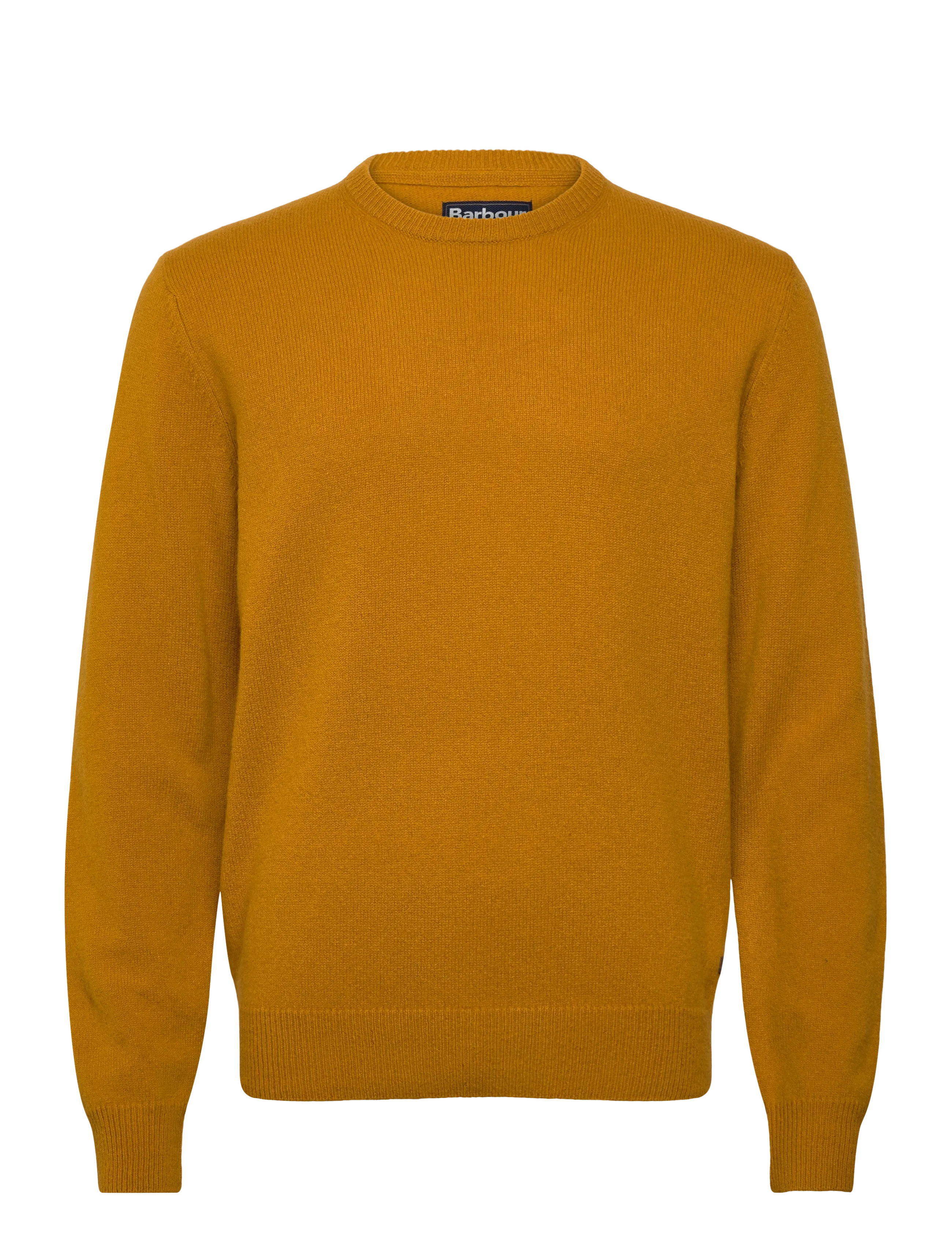 Barbour Barbour Essential Patch Crew Neck Sweater, M, Orange, Strik > Runde Halse, Herre