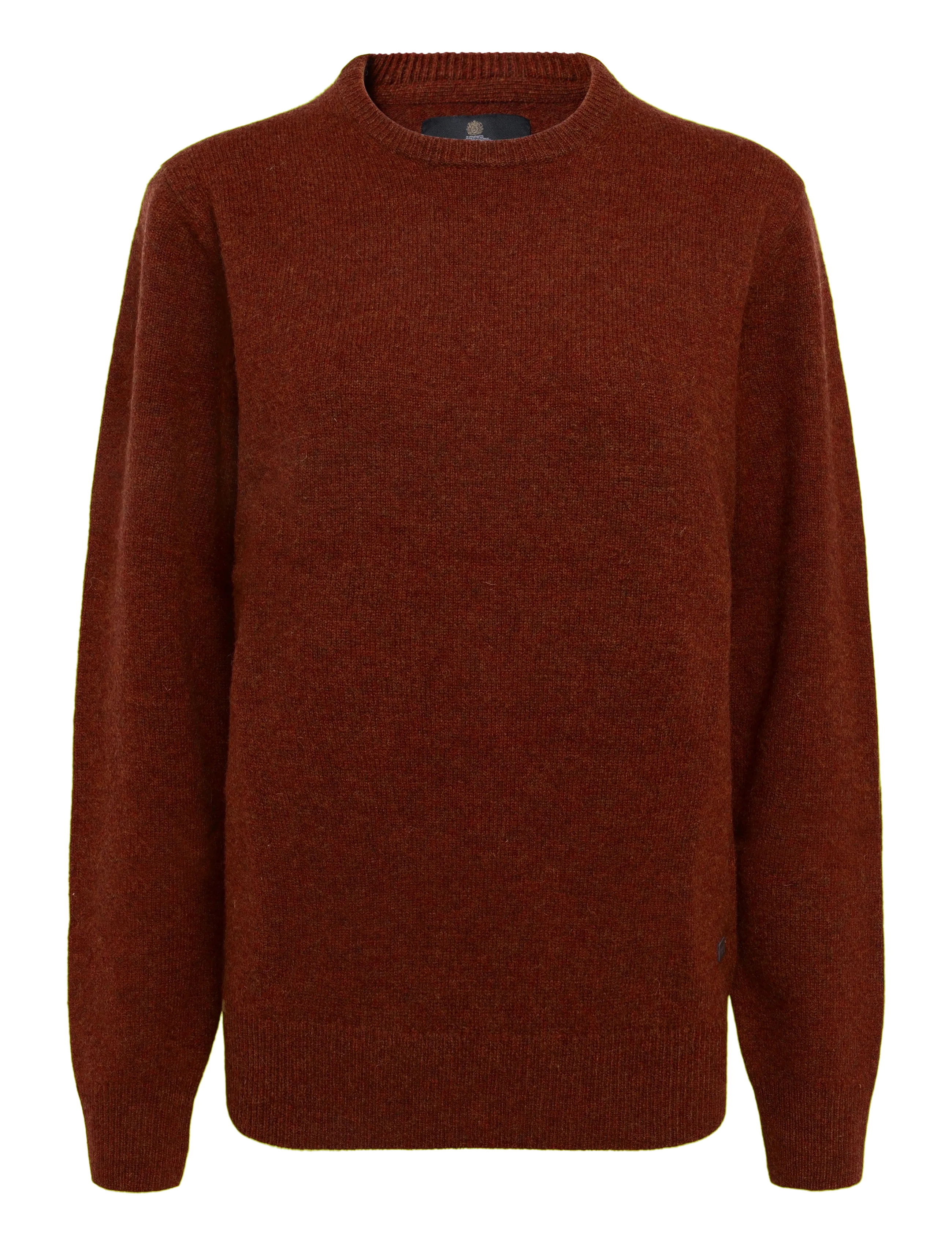 Barbour Barbour Essential Patch Crew Neck Sweater - Rund hals - RUSSET / brown