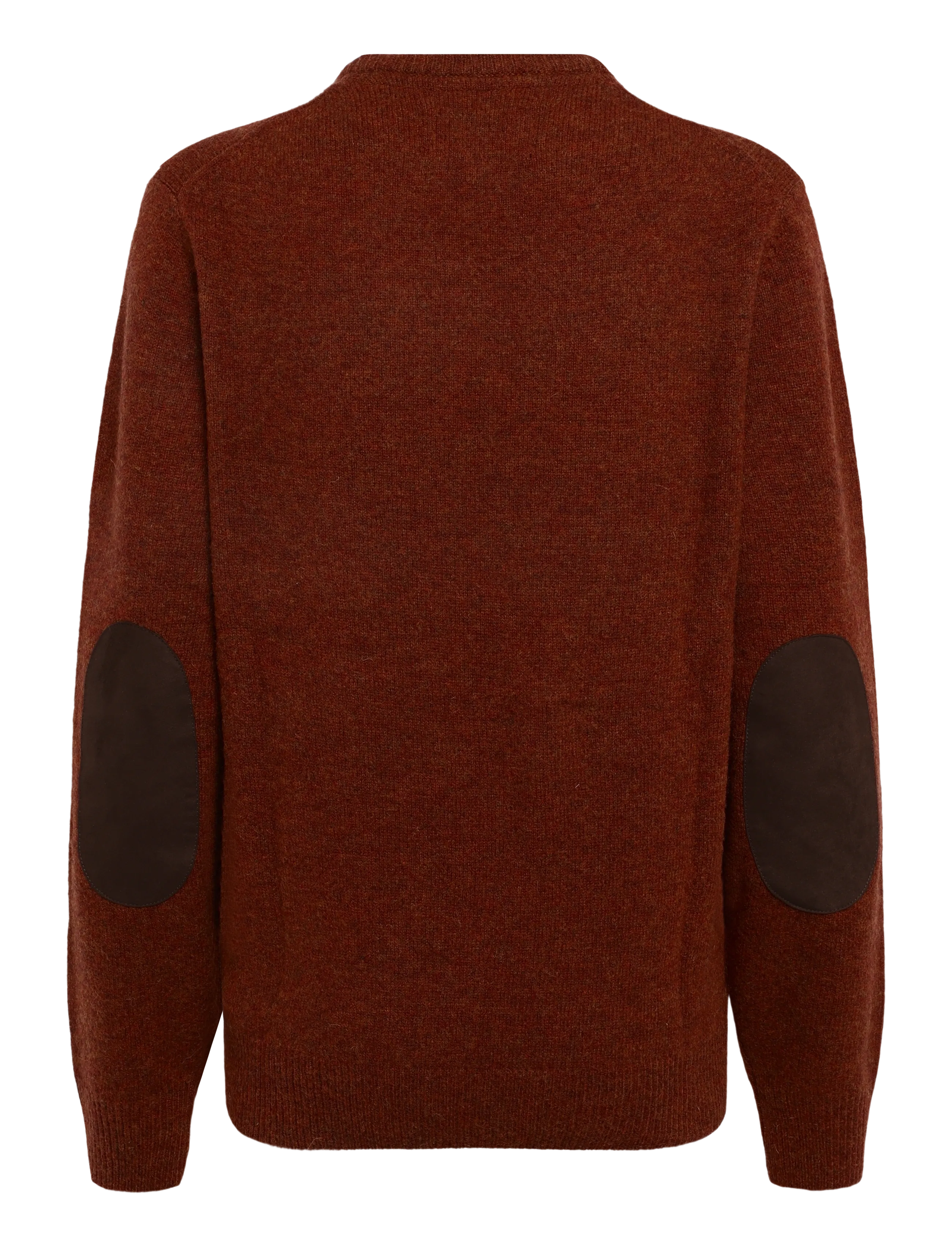 Barbour - Barbour Essential Patch Crew Neck Sweater - rund hals - russet - 1