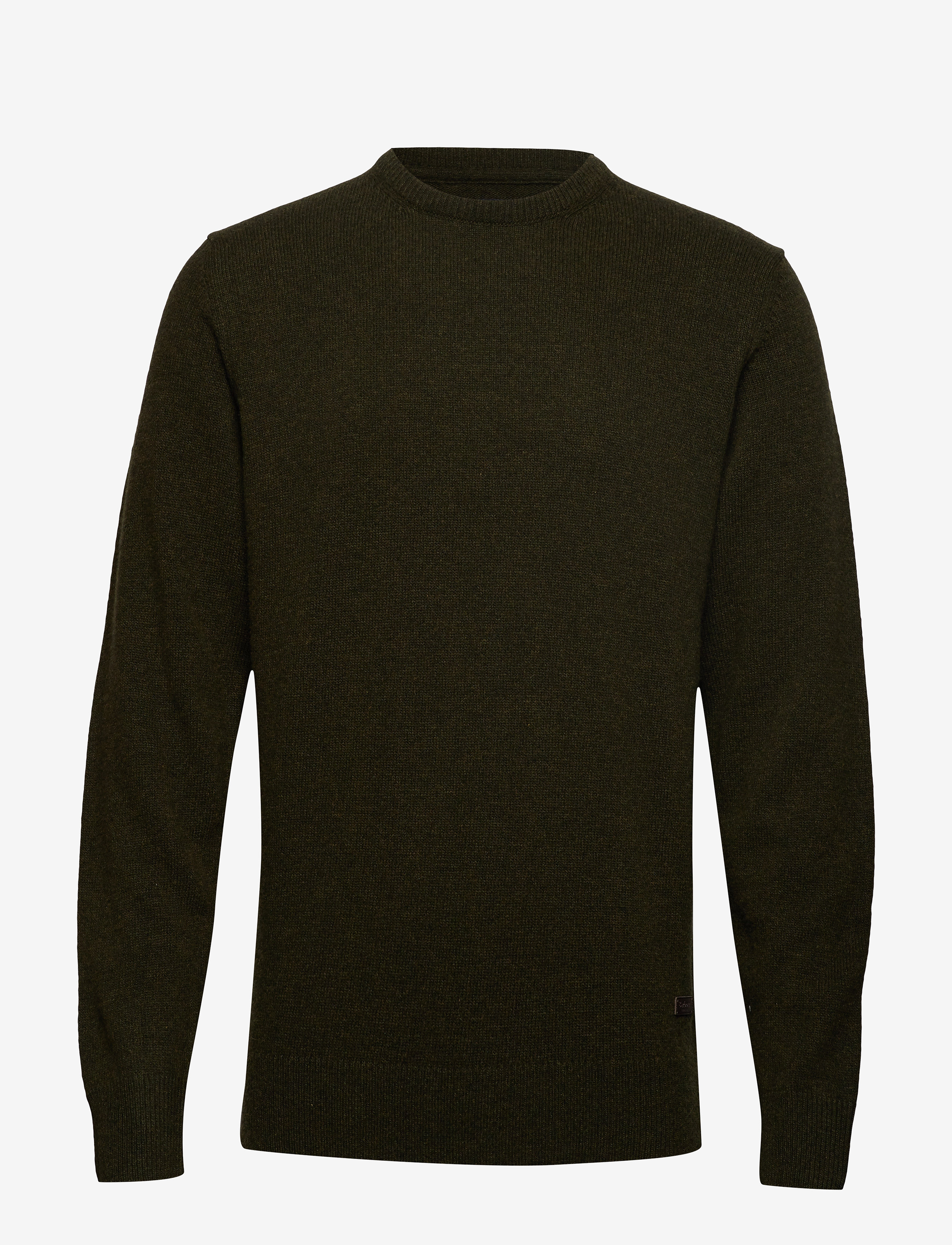 Barbour Barbour Essential Patch Crew Neck Sweater, S, Green, Strik > Runde Halse, Herre
