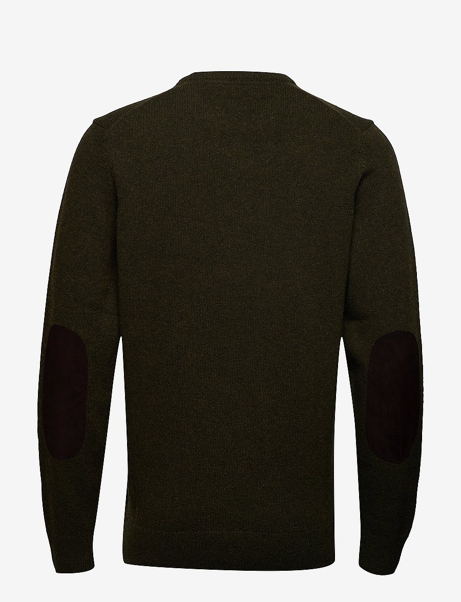 Barbour - Barbour Essential Patch Crew Neck Sweater - rundhals - seaweed - 1