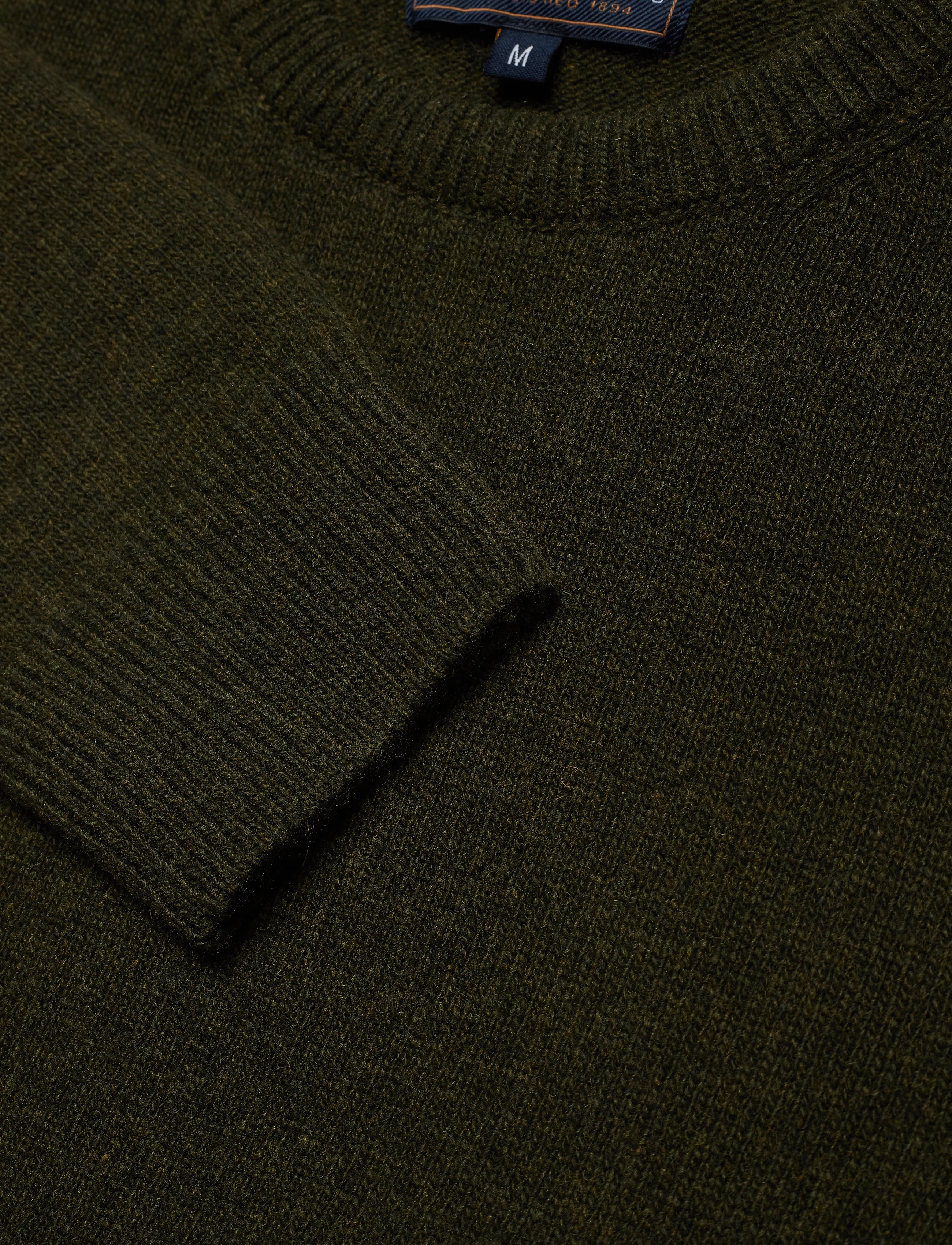 Barbour - Barbour Essential Patch Crew - round necks - seaweed - 2