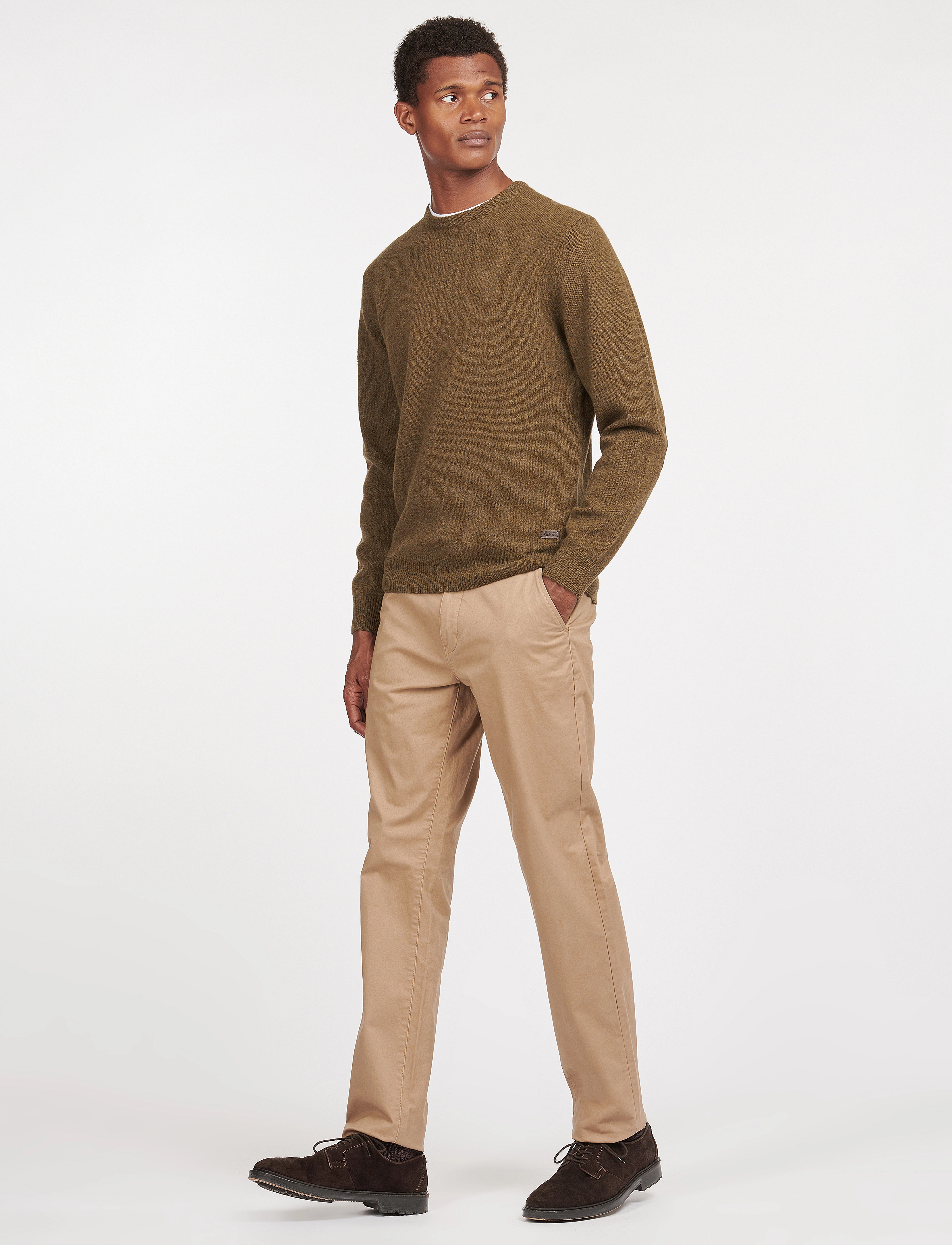 Barbour - Barbour Essential Patch Crew - round necks - willow green - 4