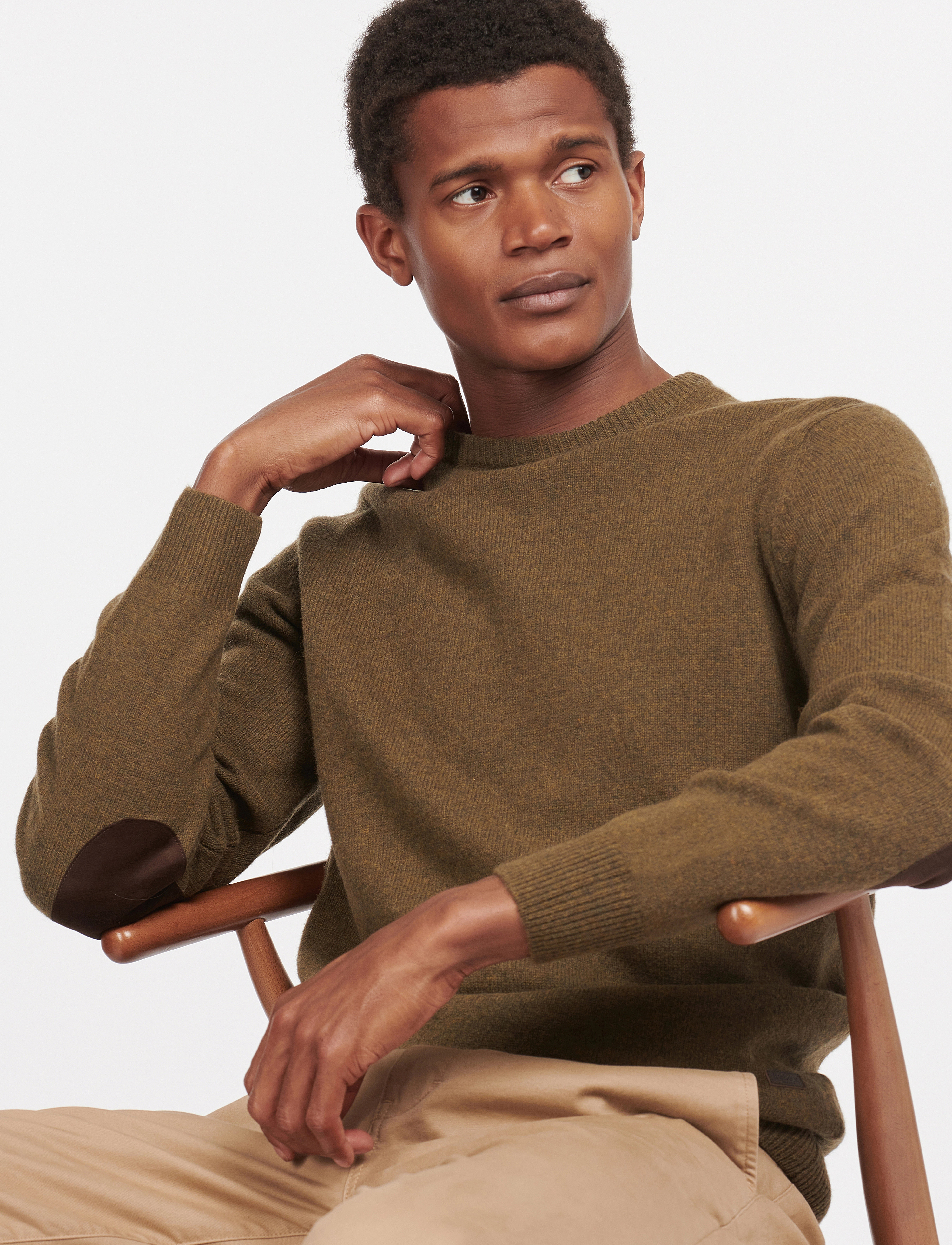 Barbour - Barbour Essential Patch Crew - round necks - willow green - 5