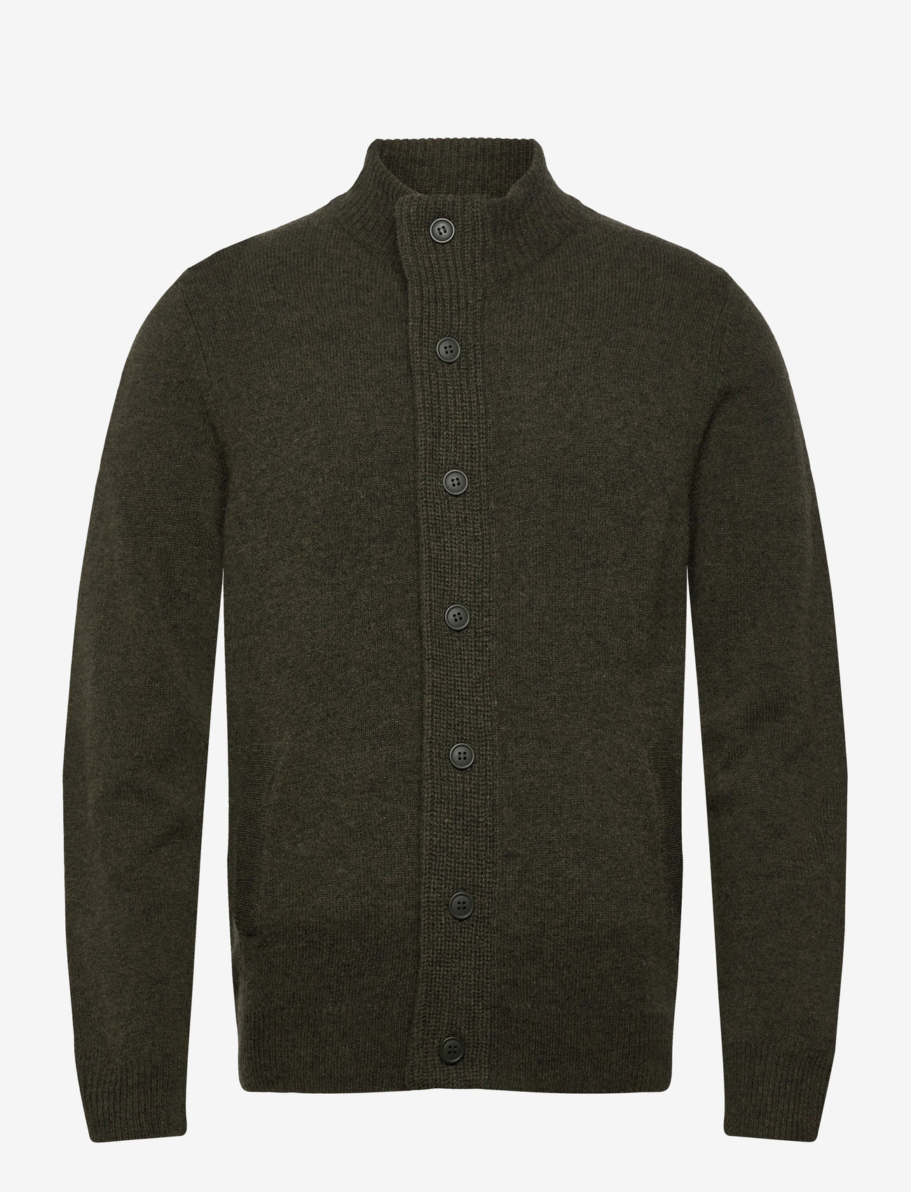 Barbour - Barbour Essent Patch Zip Through Knitted Jumper - green - 0